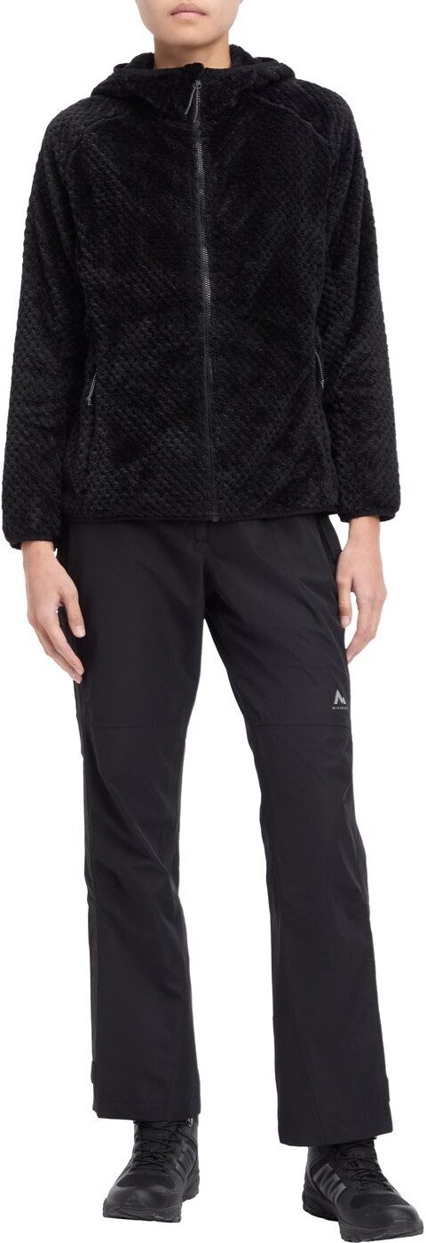 McKINLEY Funktionsjacke Damen Outdoor Fleecejacke aus Strickfleece Unterjacke Nanga II W BLACK