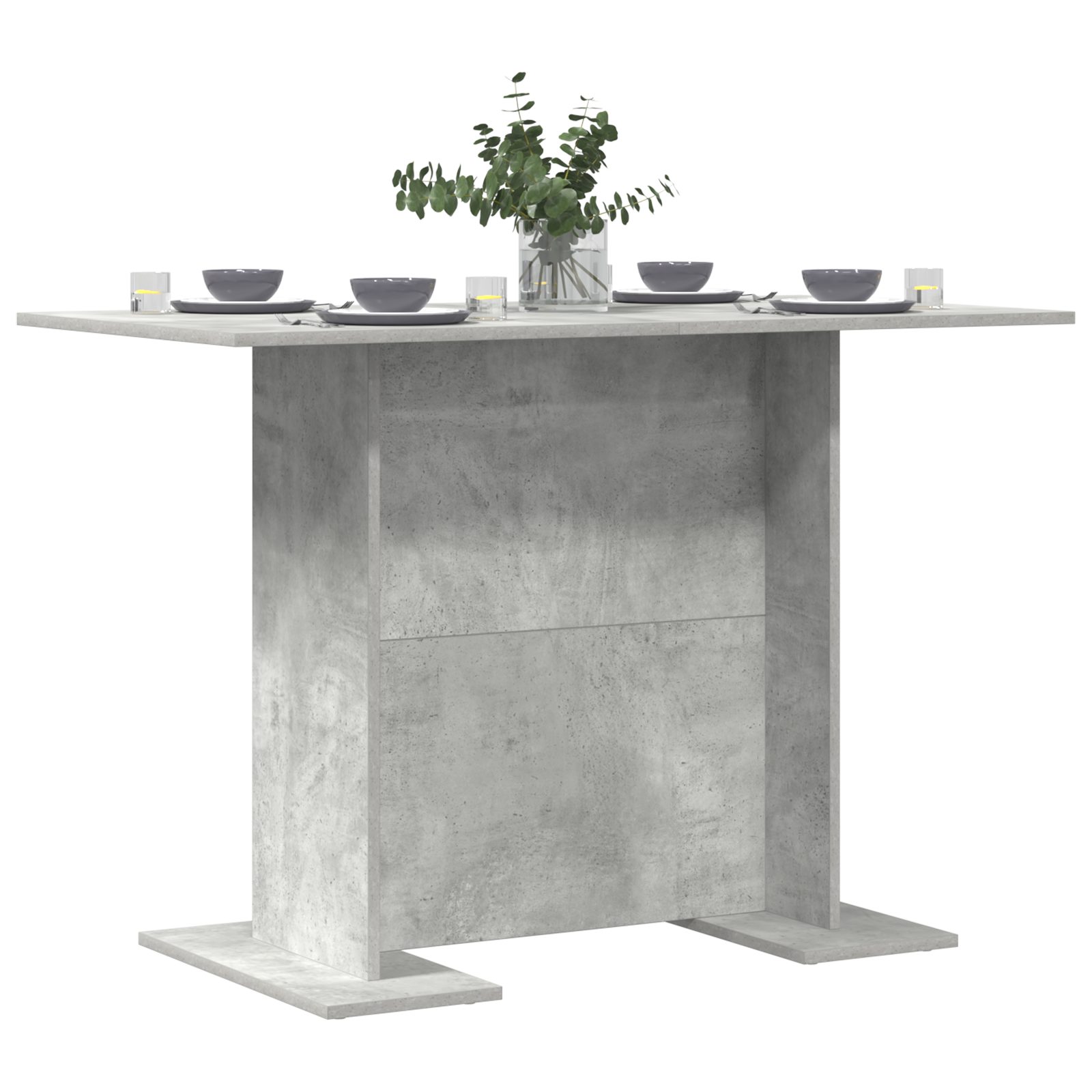 vidaXL Esstisch Esstisch Betongrau 110x60x75 cm günstig online kaufen