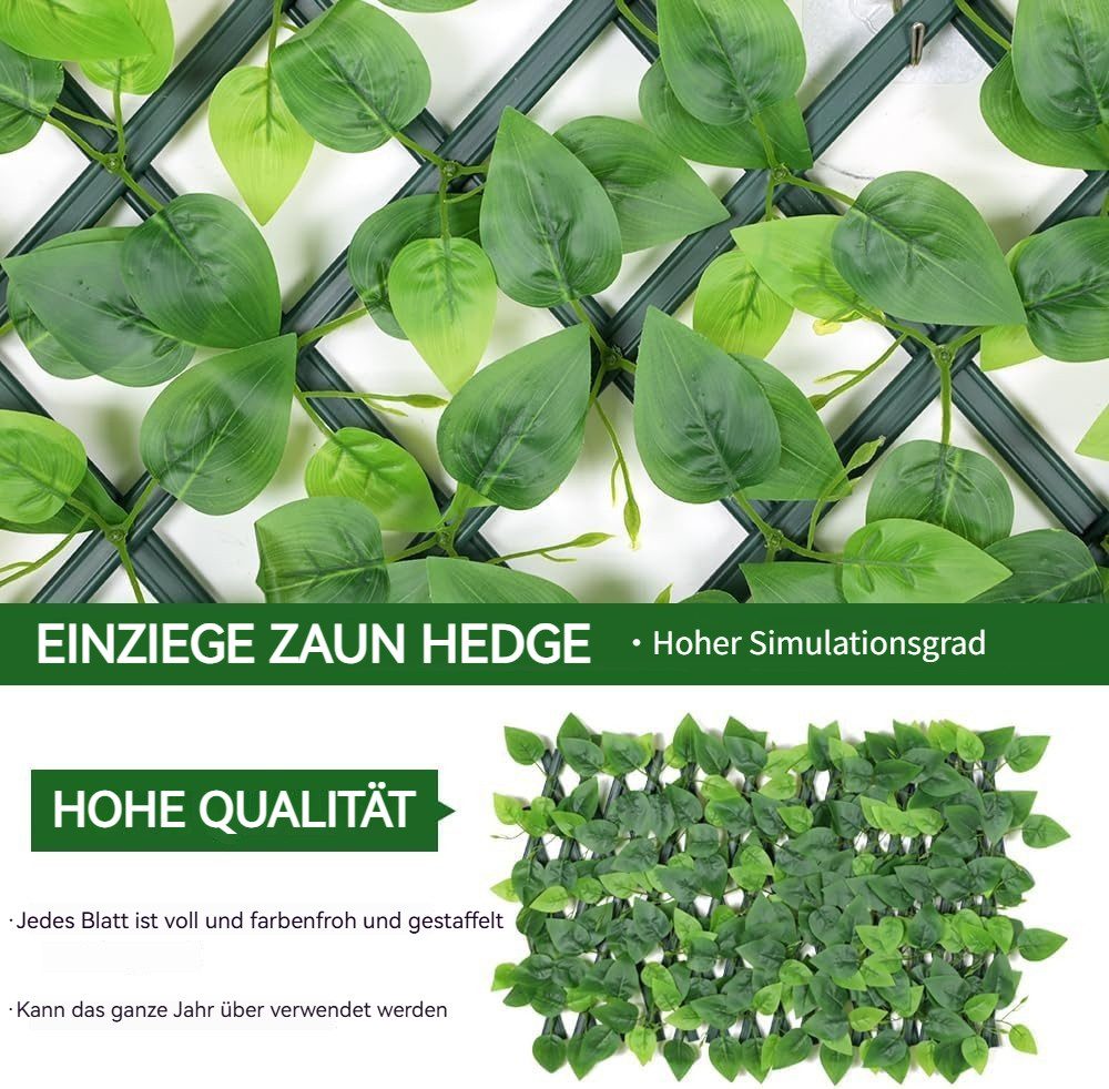 BlingBin Gartenzaun erweiterbarer Künstliche Hecken Sichtschutzzaun günstig online kaufen