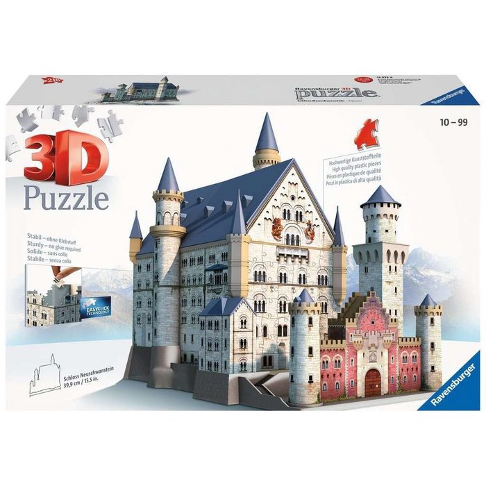 Ravensburger 3D-Puzzle Ravensburger Puzzle Schloss Neuschwanstein Puzzleteile