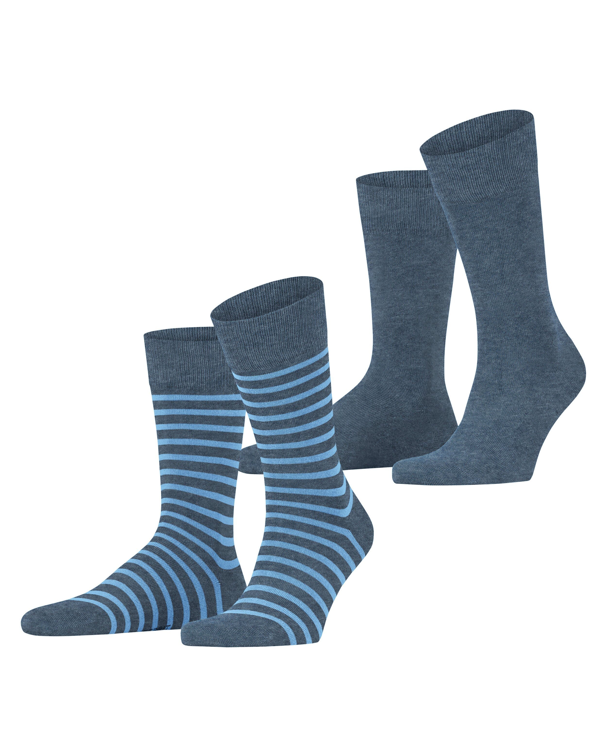 Esprit Socken Fine Stripe 2-Pack (2-Paar) blue/blue (6661)