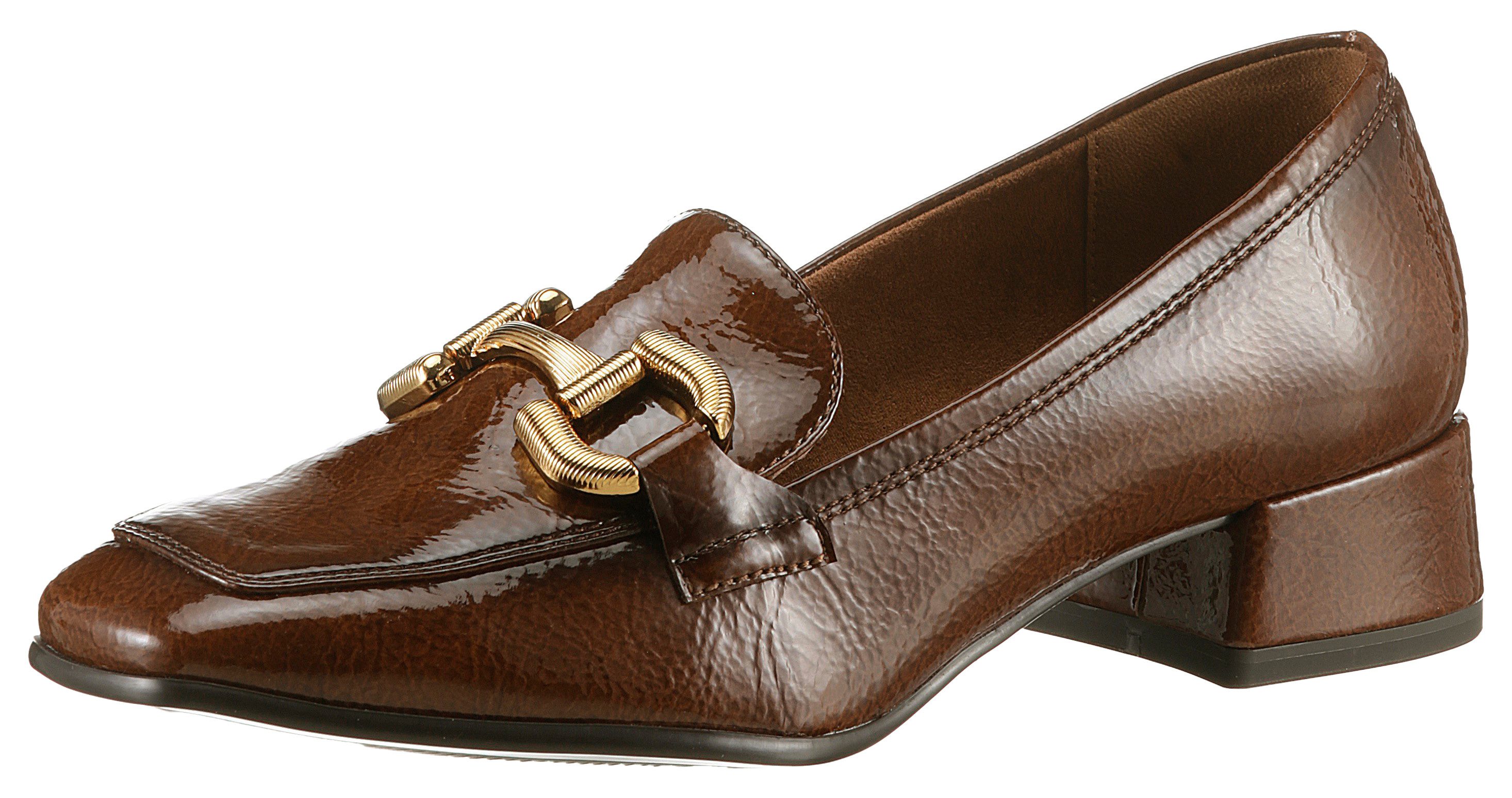 Tamaris Slipper, Blockabsatz, Pumps, Businessschuh mit modischer Zierspange günstig online kaufen