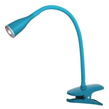 Rabalux LED Tischleuchte "Jeff" Kunststoff, blau, rund, 4,5W, warmweiß, 330lm, IP20, ø30mm, mit Leuchtmittel, warmweiß