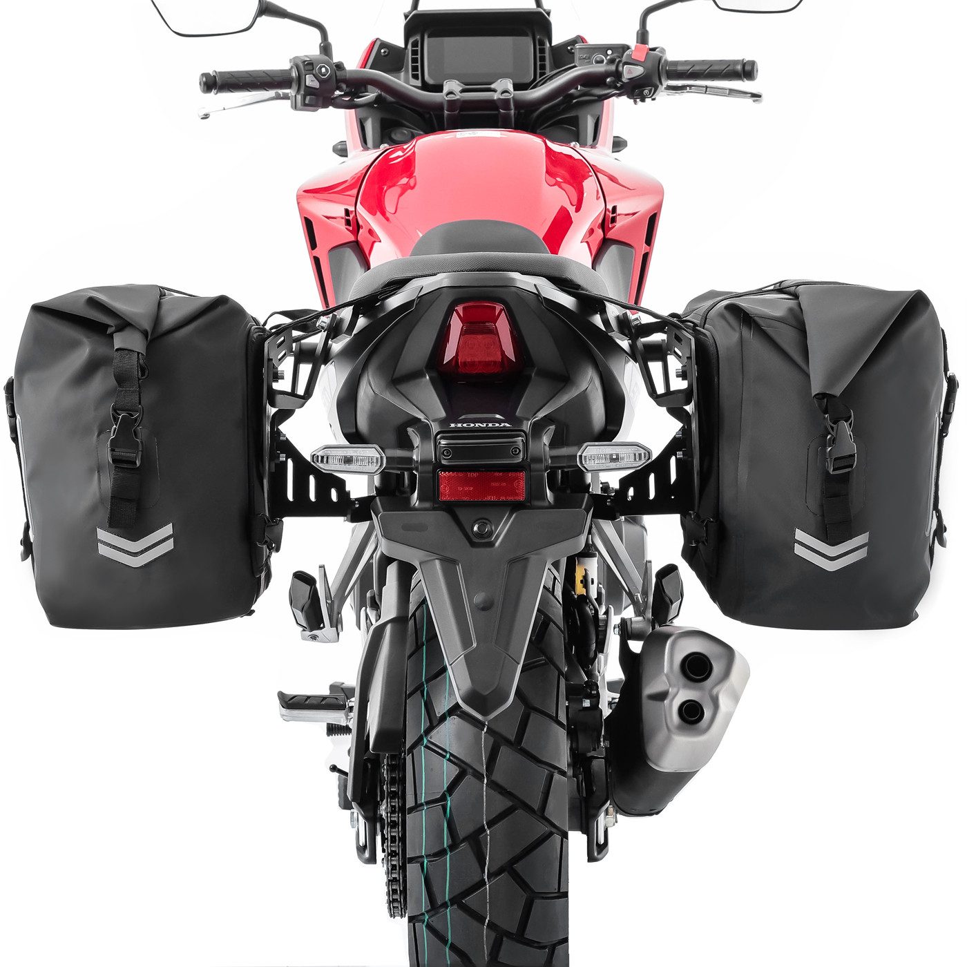 Bagtecs Reisetasche Set Satteltaschen WP8 + Seitenträger passend für Honda NX 500 24-26 #