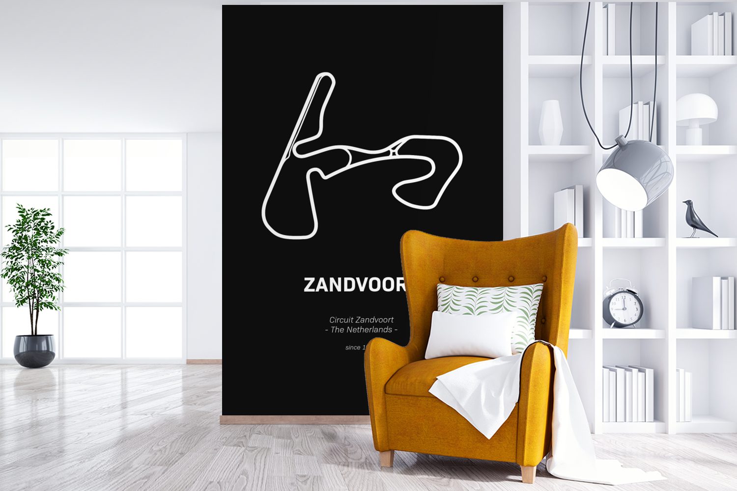 MuchoWow Fototapete Formel 1 - Wohnzimmer, bedruckt, St), Rennstrecke, Zandvoort Wandtapete für Matt, Tapete Montagefertig (3 - Vinyl