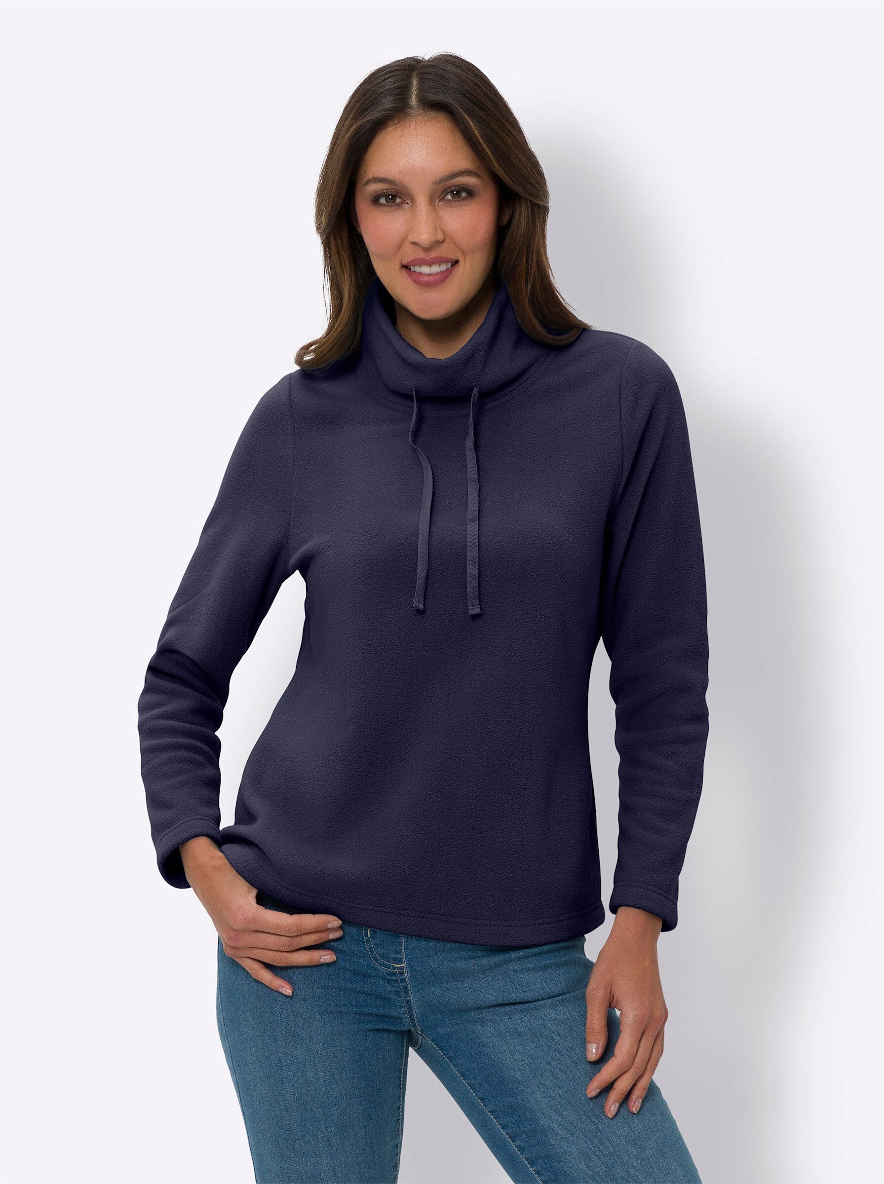 Sieh an! Fleeceshirt Fleeceshirt Länge ca. günstig online kaufen