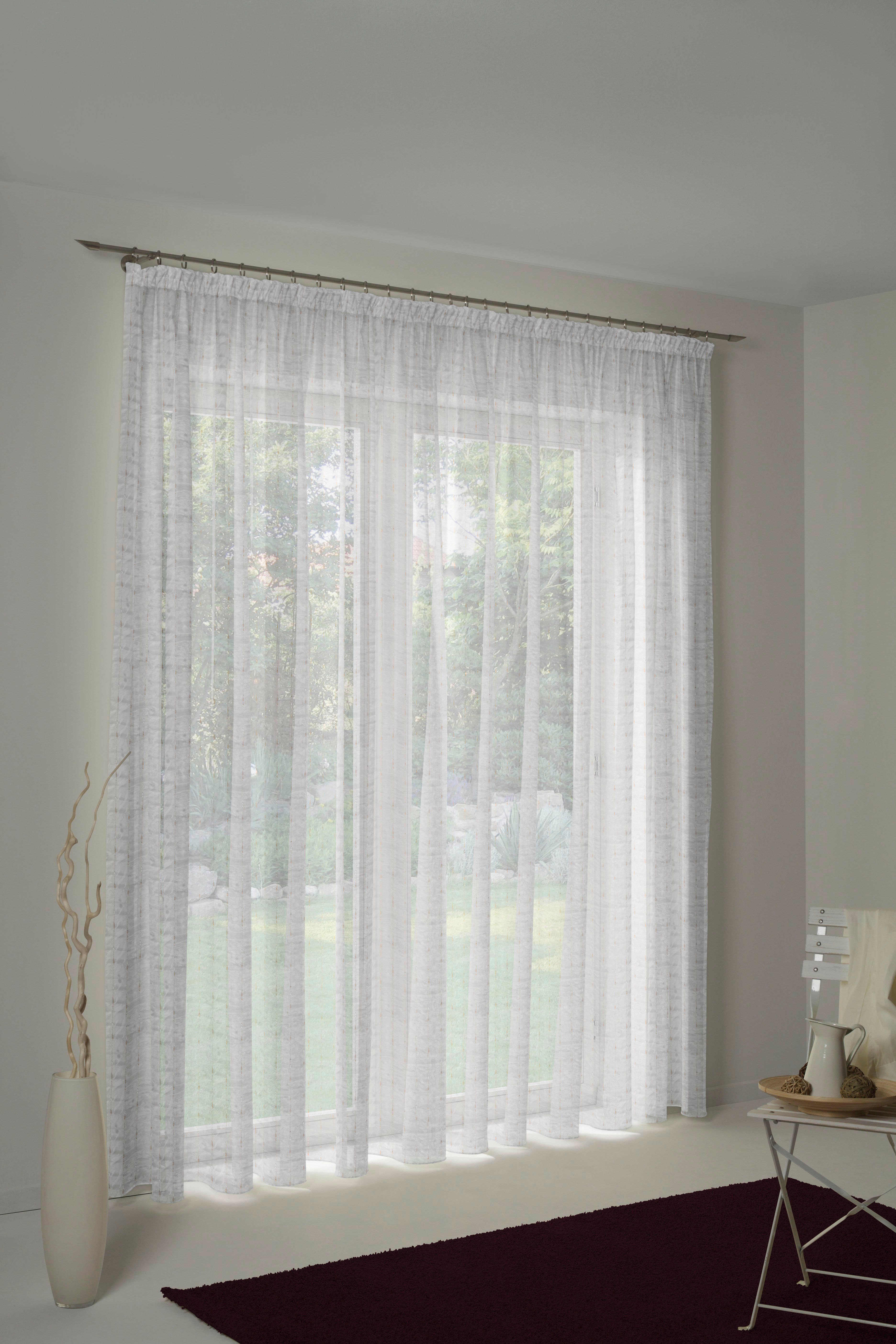 Vorhang (1 Patricia, Wirth, St), Faltenband halbtransparent, Store Voile,