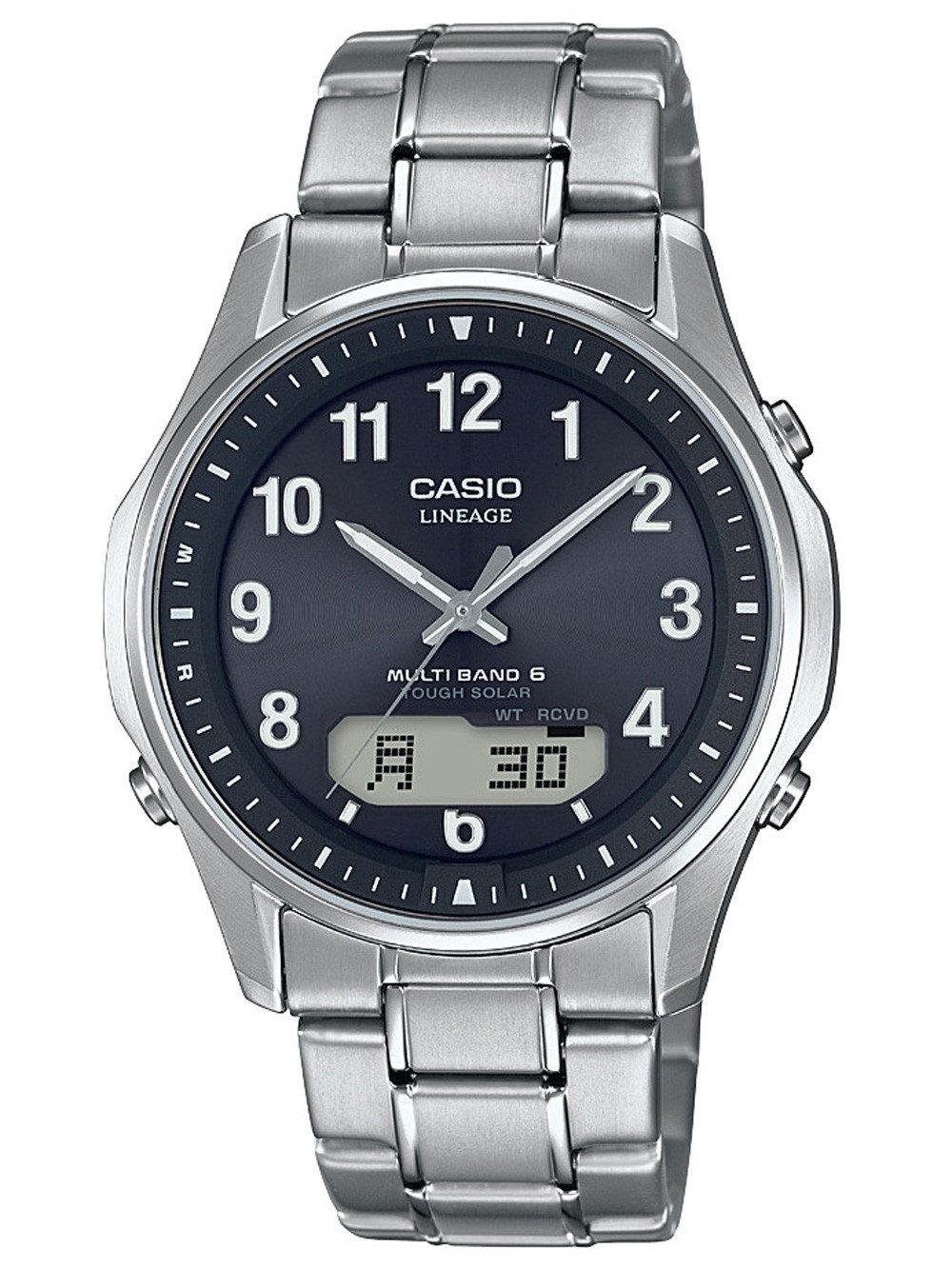 CASIO Quarzuhr Casio LCW-M100TSE-1A2ER Wave Ceptor Herrenuhr 40mm 5ATM Casio LCW-M100TSE-1A2ER Wave Ceptor Herrenuhr 40mm 5ATM
