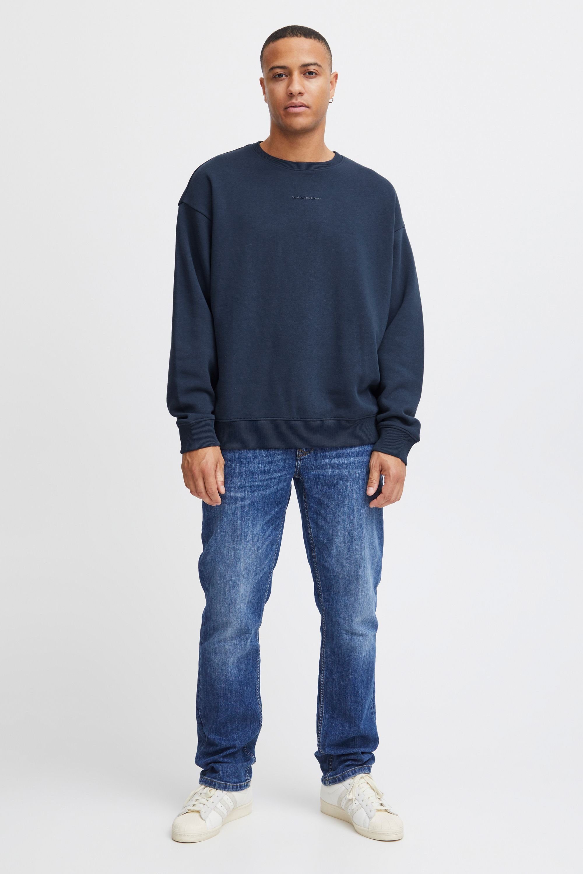 Blend Longpullover BHSweatshirt Klassischer Sweatpullover mit Rundhalsausschnitt