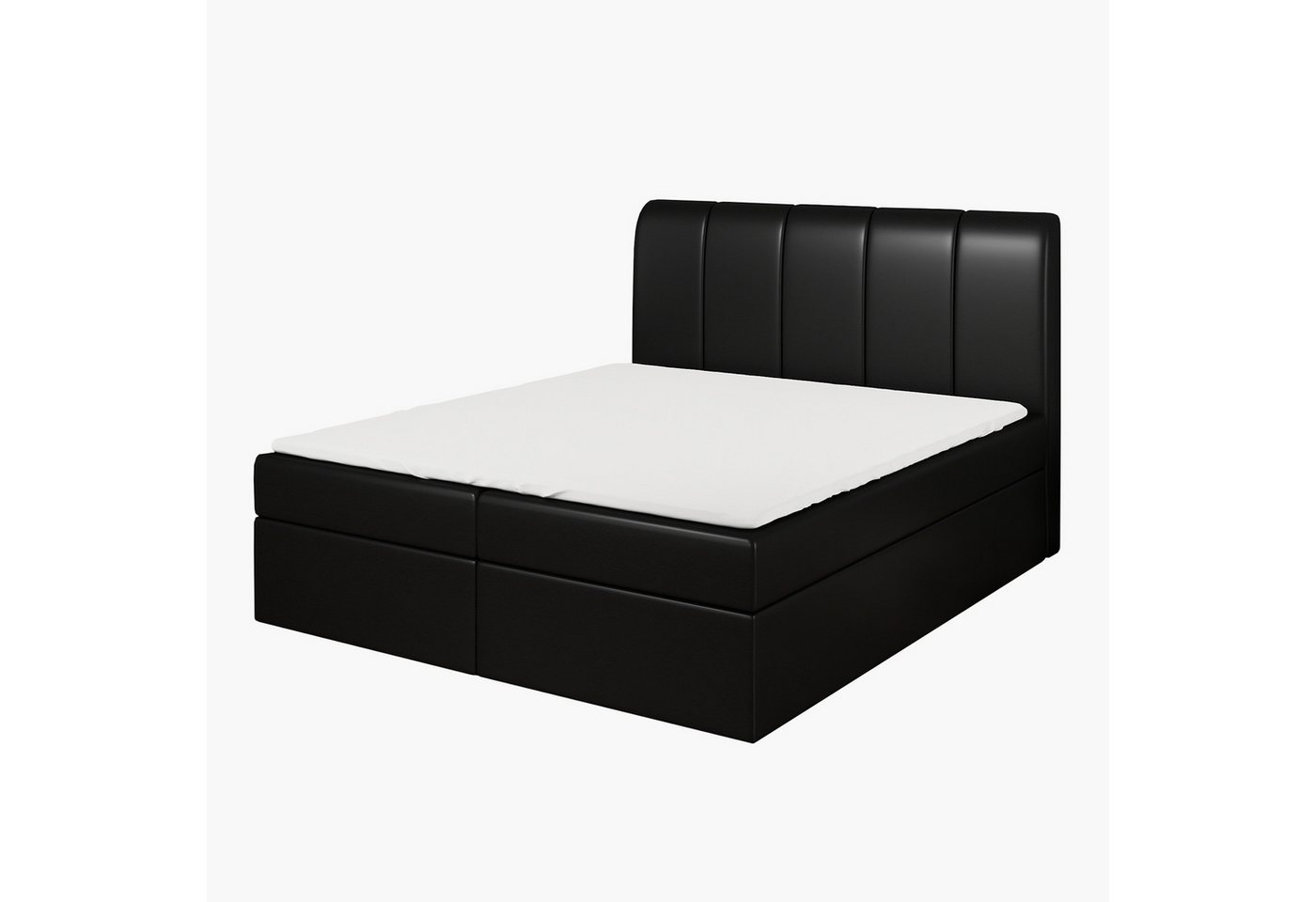A&J MöbelLand GmbH Boxspringbett KALF mit Bettkasten, Topper und gepolstertem Kopfteil. (Boxspringbett mit Bettkasten und gepolstertem Kopfteil. Inclusive Topper !, TOP ANGEBOT), Länge 208 cm Höhe 106 cm