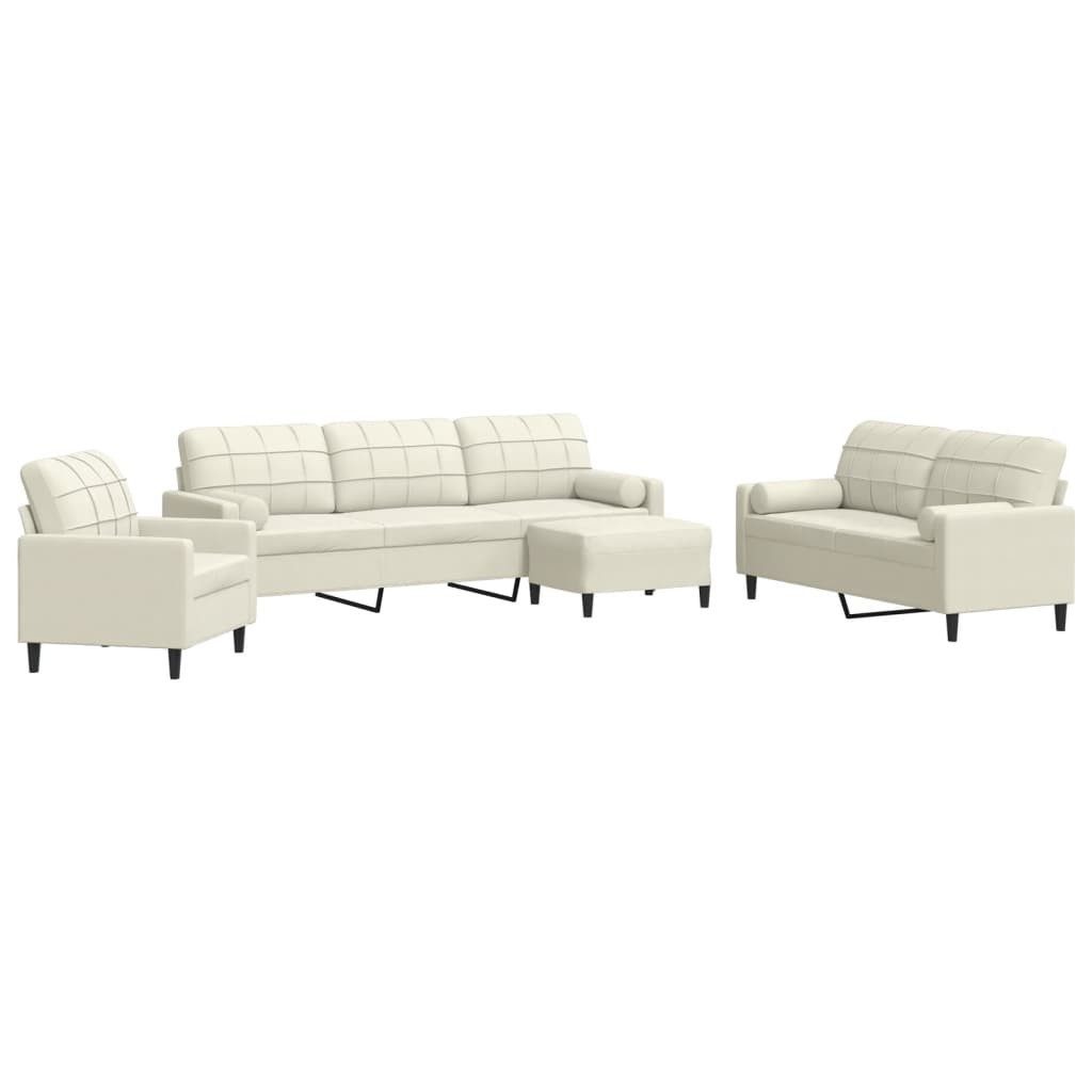 vidaXL Sofa 4-tlg. Sofagarnitur mit Kissen günstig online kaufen