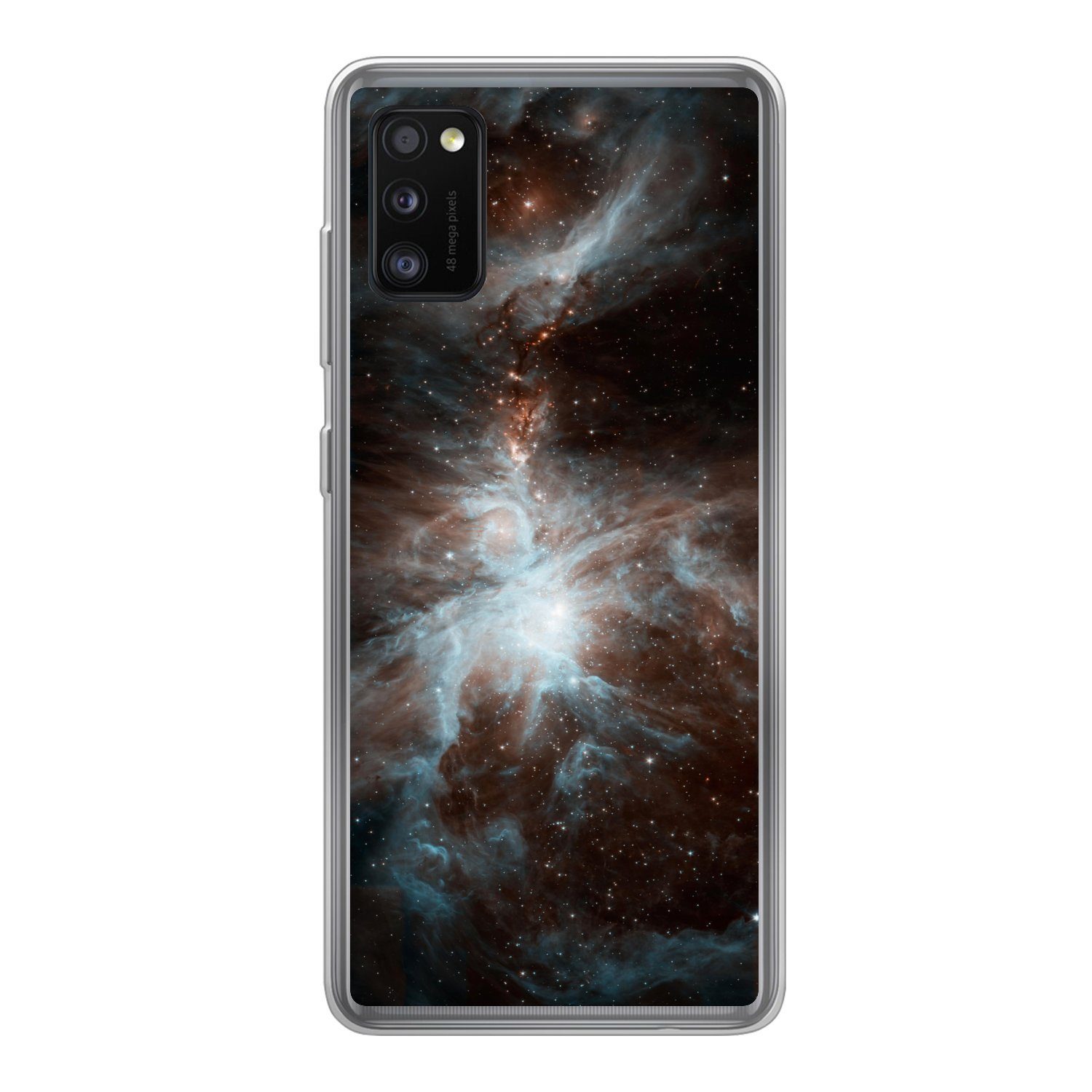 MuchoWow Handyhülle für Samsung Galaxy A41 Galaxie - Planet - Sterne, Smartphone-Bumper, Print, Handy Schutzhülle Dünn