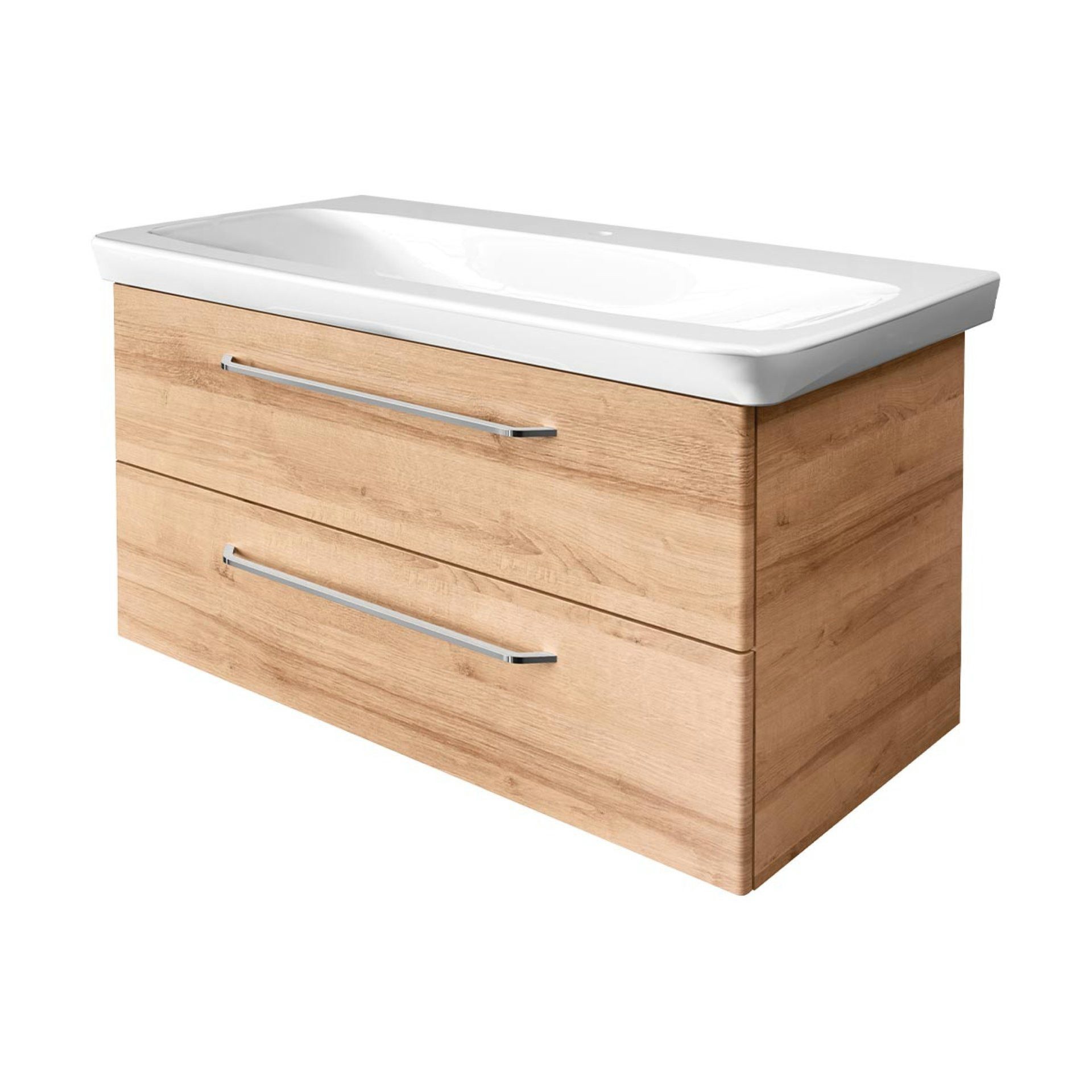 BADEDU Badmöbel-Set Badmöbel Set, Waschplatz, Badezimmermöbel, Waschtischkombination