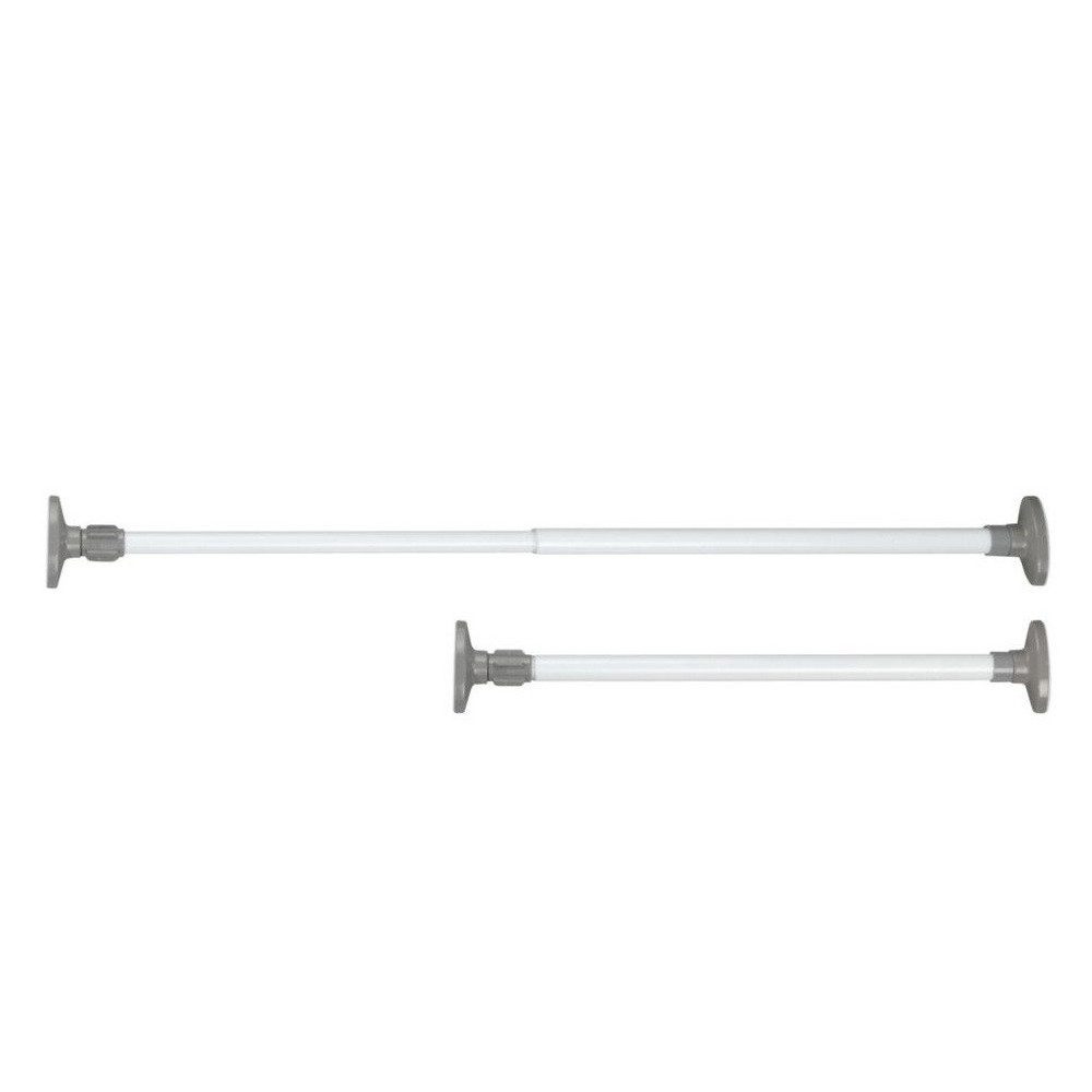 WENKO Garderobenständer Teleskop-Klemmstange HERKULES, Kleiderstange, 47-80 cm, weiß, WENKO, (Kleiderständer)