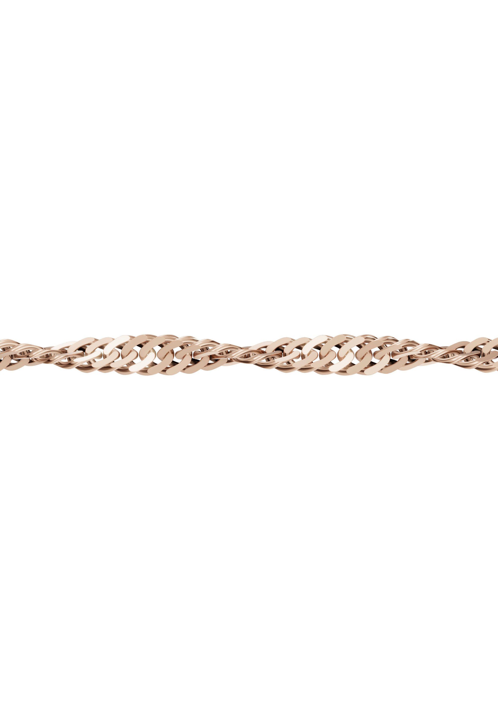 Firetti Fußkette Schmuck Geschenk Silber 925 Körperschmuck Gold o. Rosè Singapurkette, Made in Germany