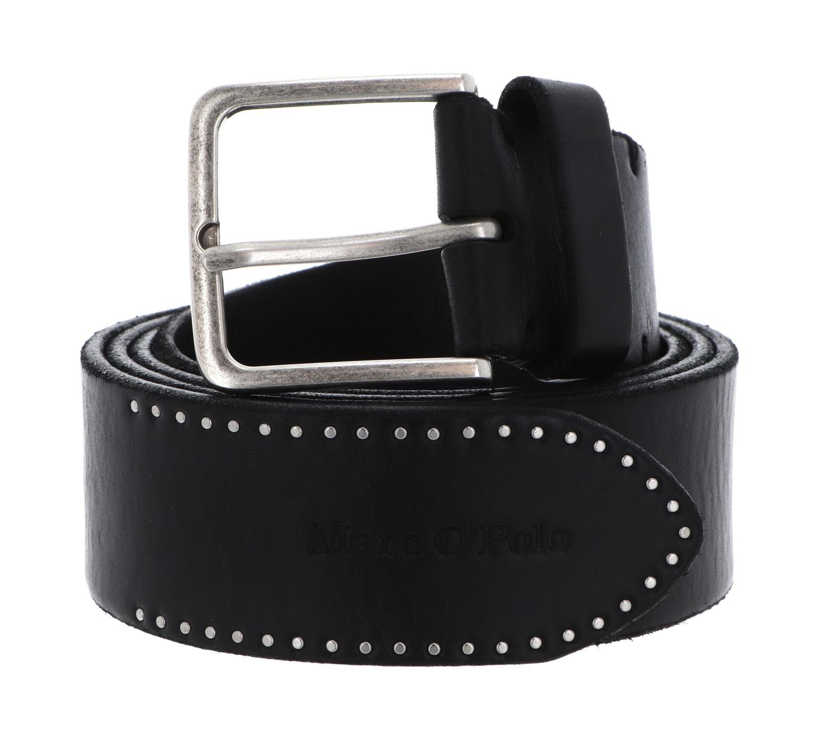 Marc O'Polo Ledergürtel Marie-Rivet Black