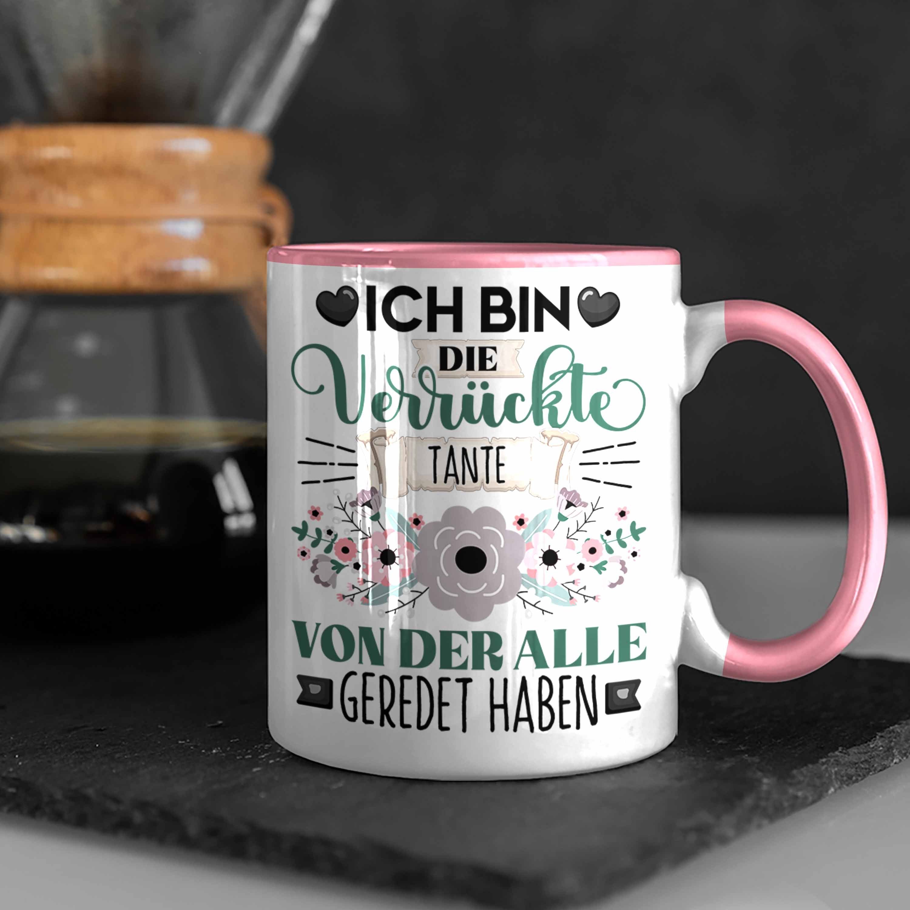 Rosa Geschenkidee Die Verrückt Lustiger Trendation Spruch Bin Ich Tasse Tasse Geschenk Tante