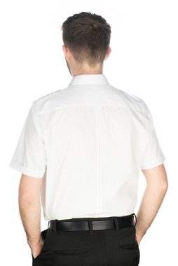 Condor Kurzarmhemd Izebo Herren Kurzarm Pilotenhemd mit abnehmbaren Schulterklappen
