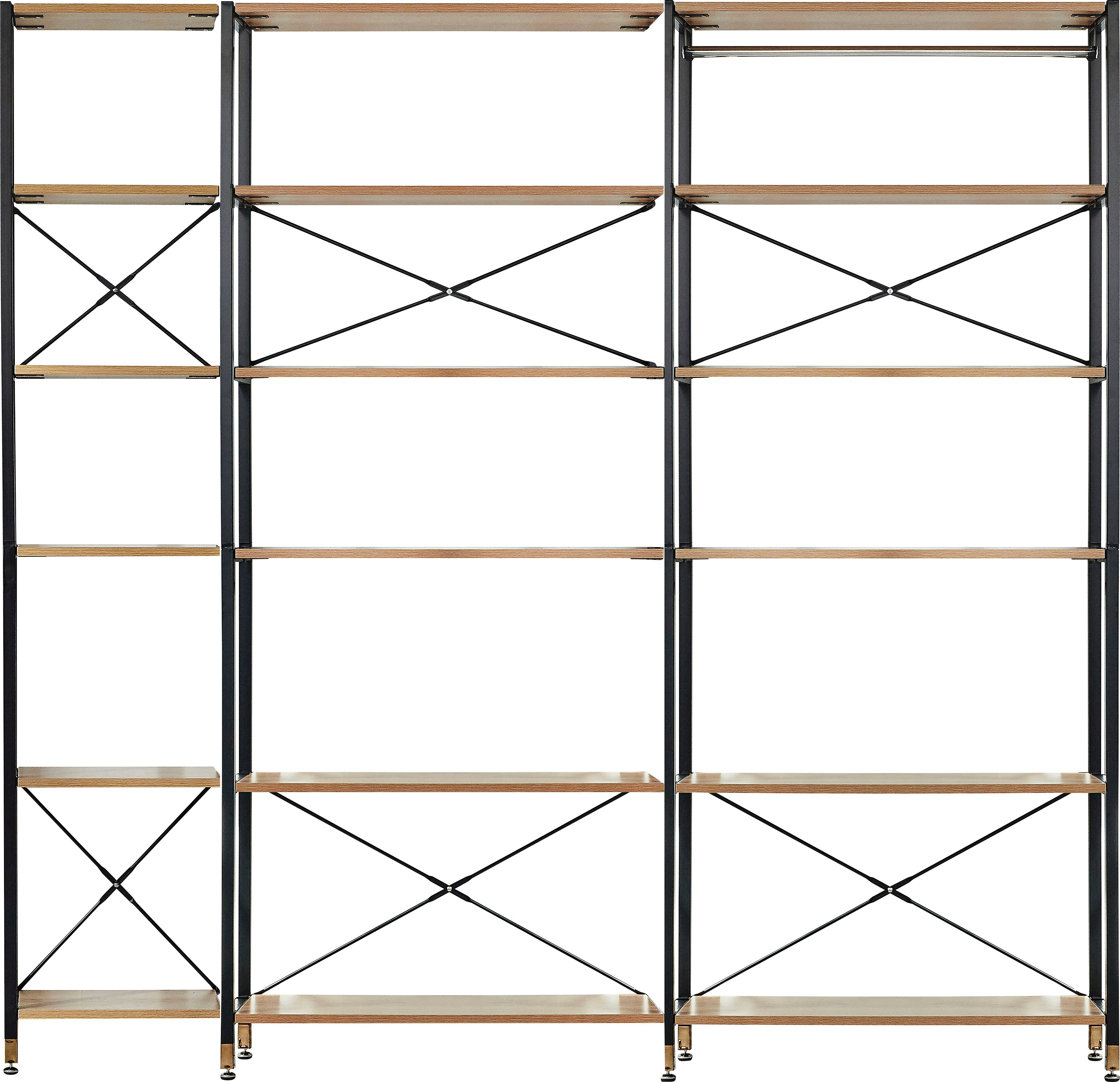 Home affaire Mehrzweckregal, MDF mit Akazie-Dekor