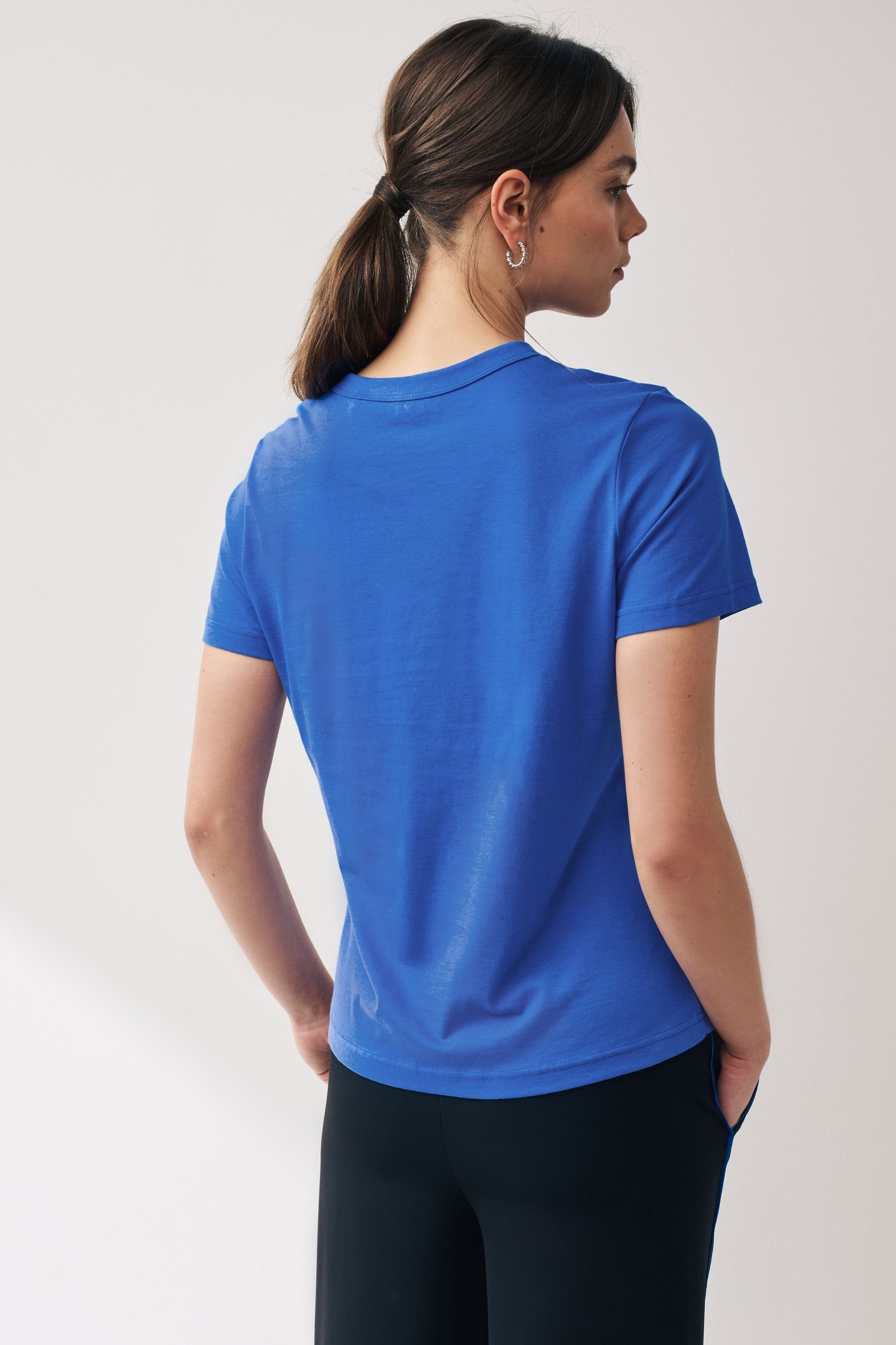 Next T-Shirt Essential Kurzarm-T-Shirt mit Rundhalsausschnitt günstig online kaufen