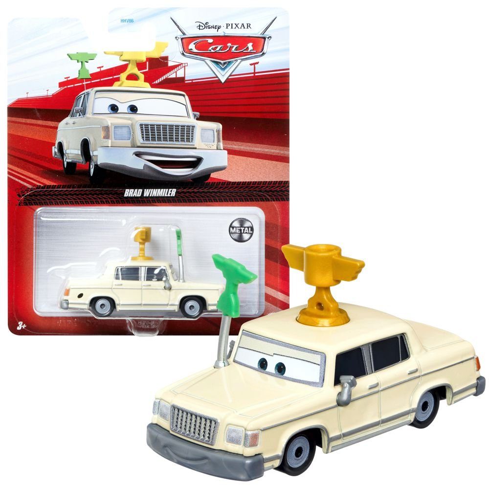 Disney Cars Spielzeug-Rennwagen Fahrzeuge Racing Style Disney Cars Die Cast 1:55 Auto Mattel Brad Wimmler