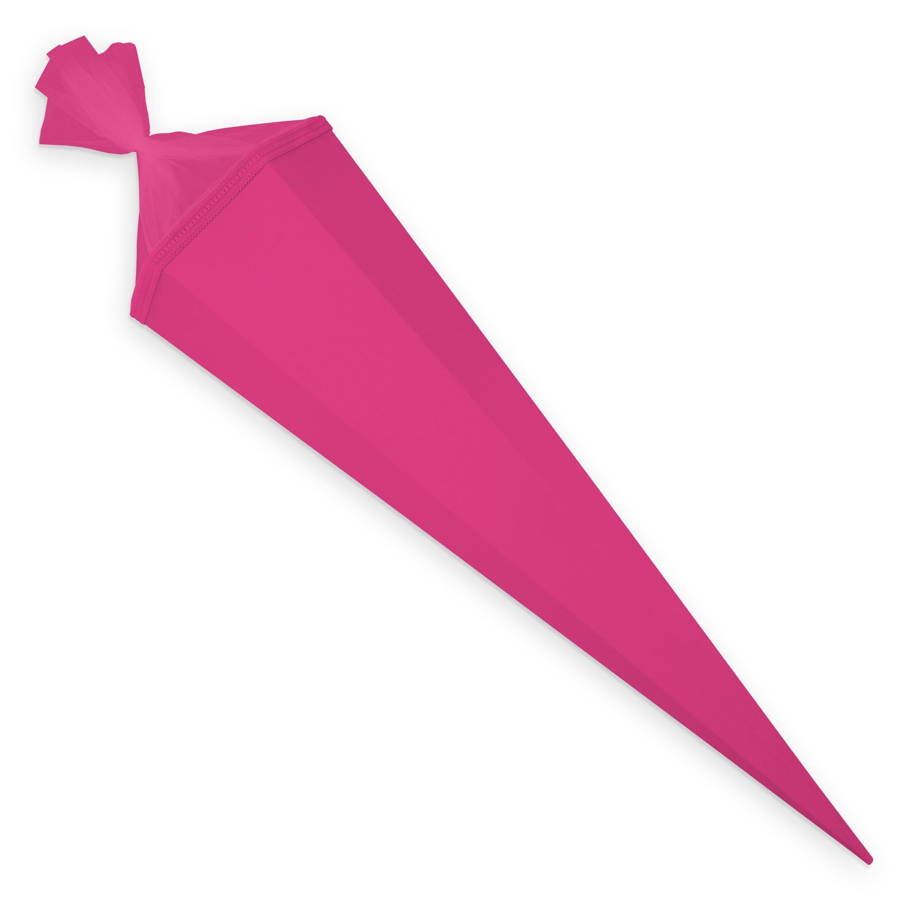 itenga Schultüte itenga Bastelschultüte mit Verschluss pink 6eckig