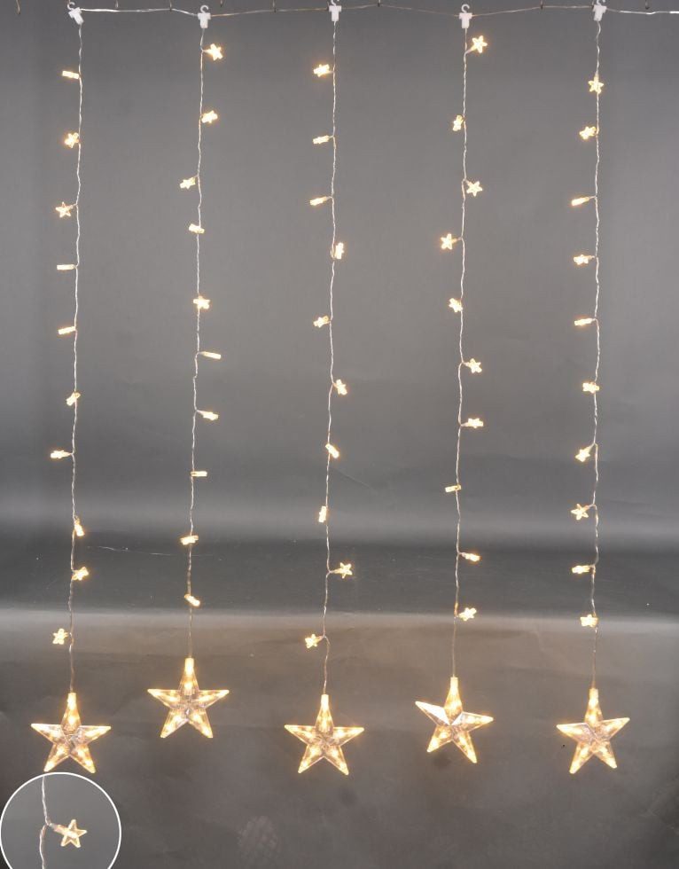 Trend Line LED-Lichterkette TrendLine LED Lichtervorhang Sterne 2,0 x 1,5 m günstig online kaufen