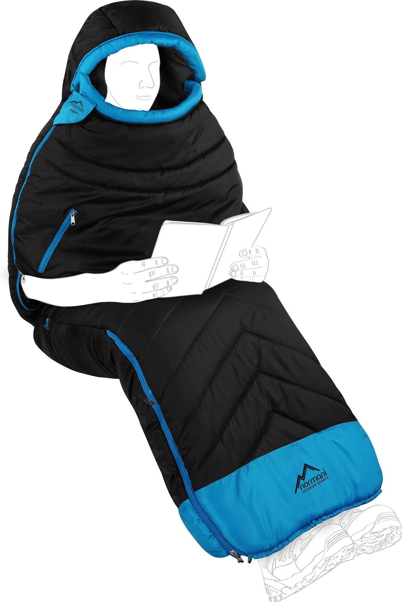 normani Mumienschlafsack Schlafsack Kehno, Wasserdichter Biwack-Schlafsack günstig online kaufen
