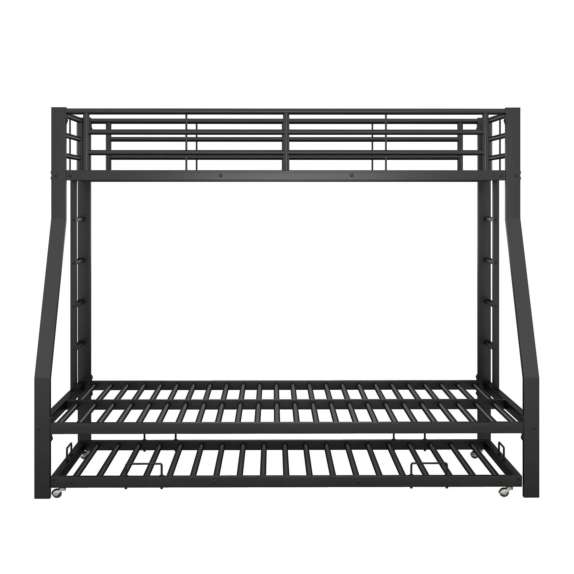 beiden Bett; mit Etagenbett ausziehbarem Seiten Etagenbett auf Leiter 90(140)x200 Fangqi schwarz