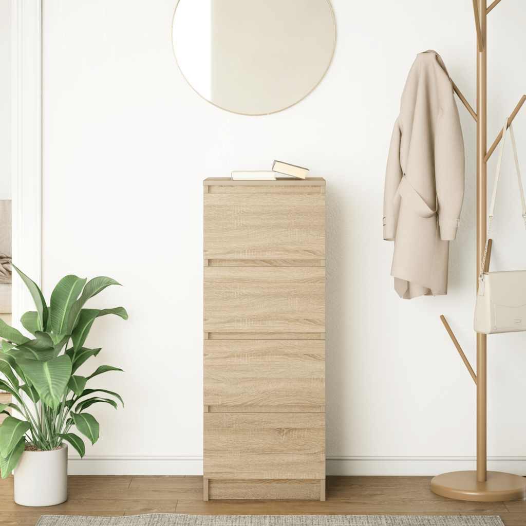 vidaXL Sideboard Sideboard Sonoma-Eiche 37,5x35x99 cm günstig online kaufen