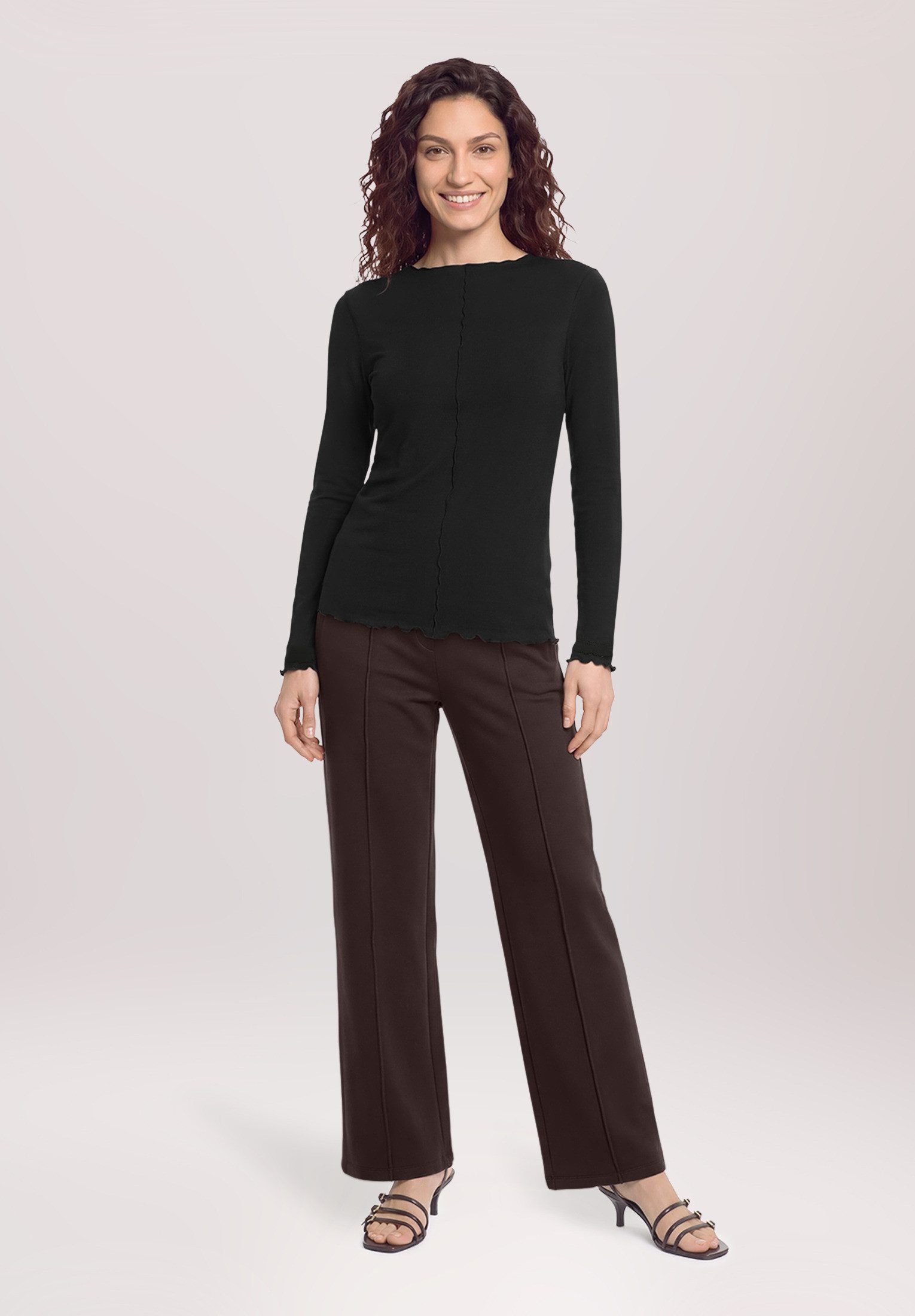 Cartoon Kurzarmshirt Damen mit Kragen (1-tlg)