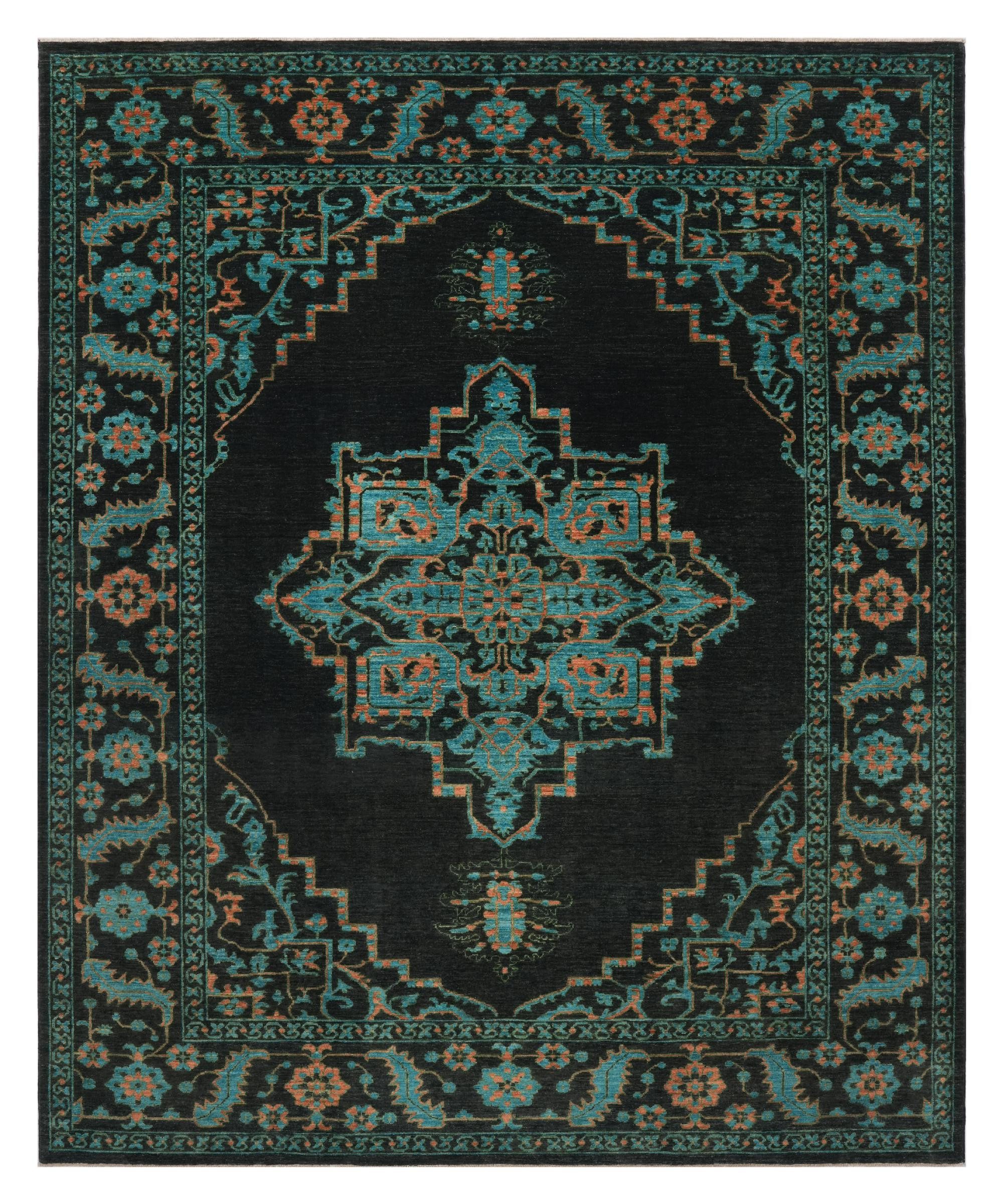 Nain Trading Orientteppich Ziegler Farahan 245x307 Handgeknüpfter Orientteppich, rechteckig, Höhe: 6 mm