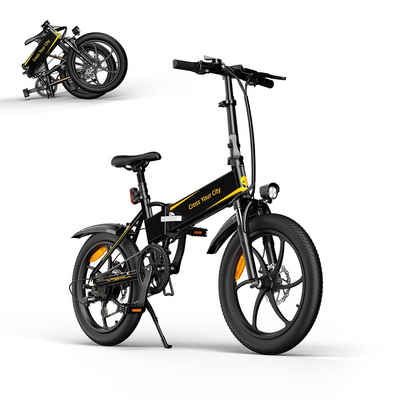 ADO E-Bike »A20+ Pedelec E-Bike E-Faltrad Elektrofahrrad 20 Zoll«, 7 Gang Shimano, Kugelschaltung, heckmotor 250,00 W