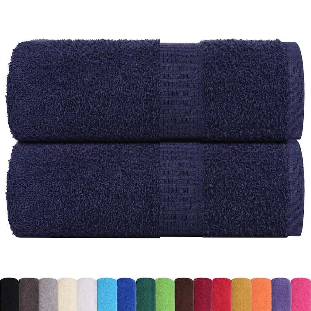 vidaXL Handtuch Seiftücher 2 Stk. Marineblau günstig online kaufen