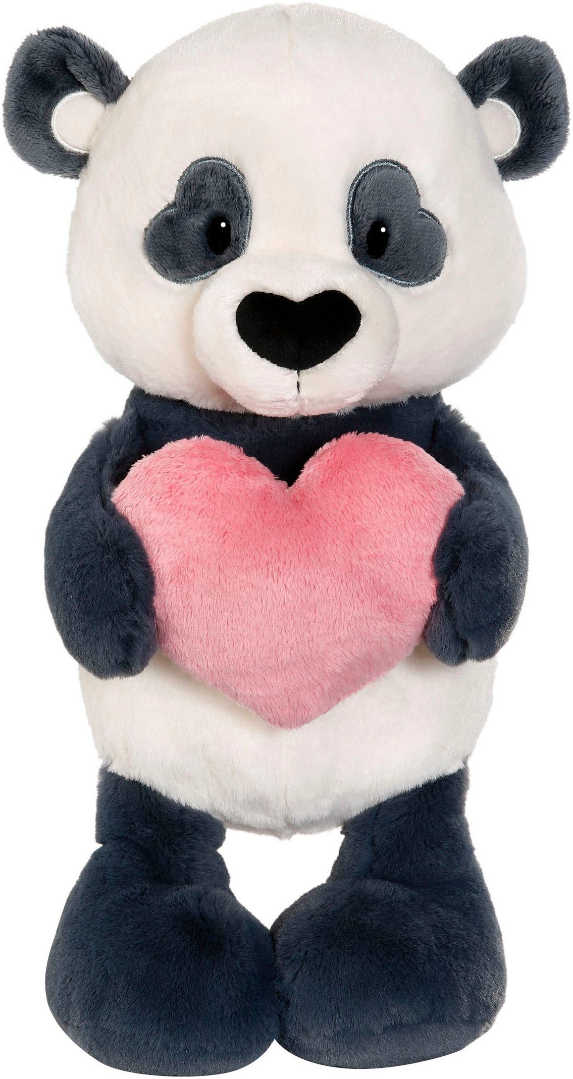 Nici Kuscheltier Love Panda mit Herz, 50 cm schlenkernd, enthält recyceltes Material