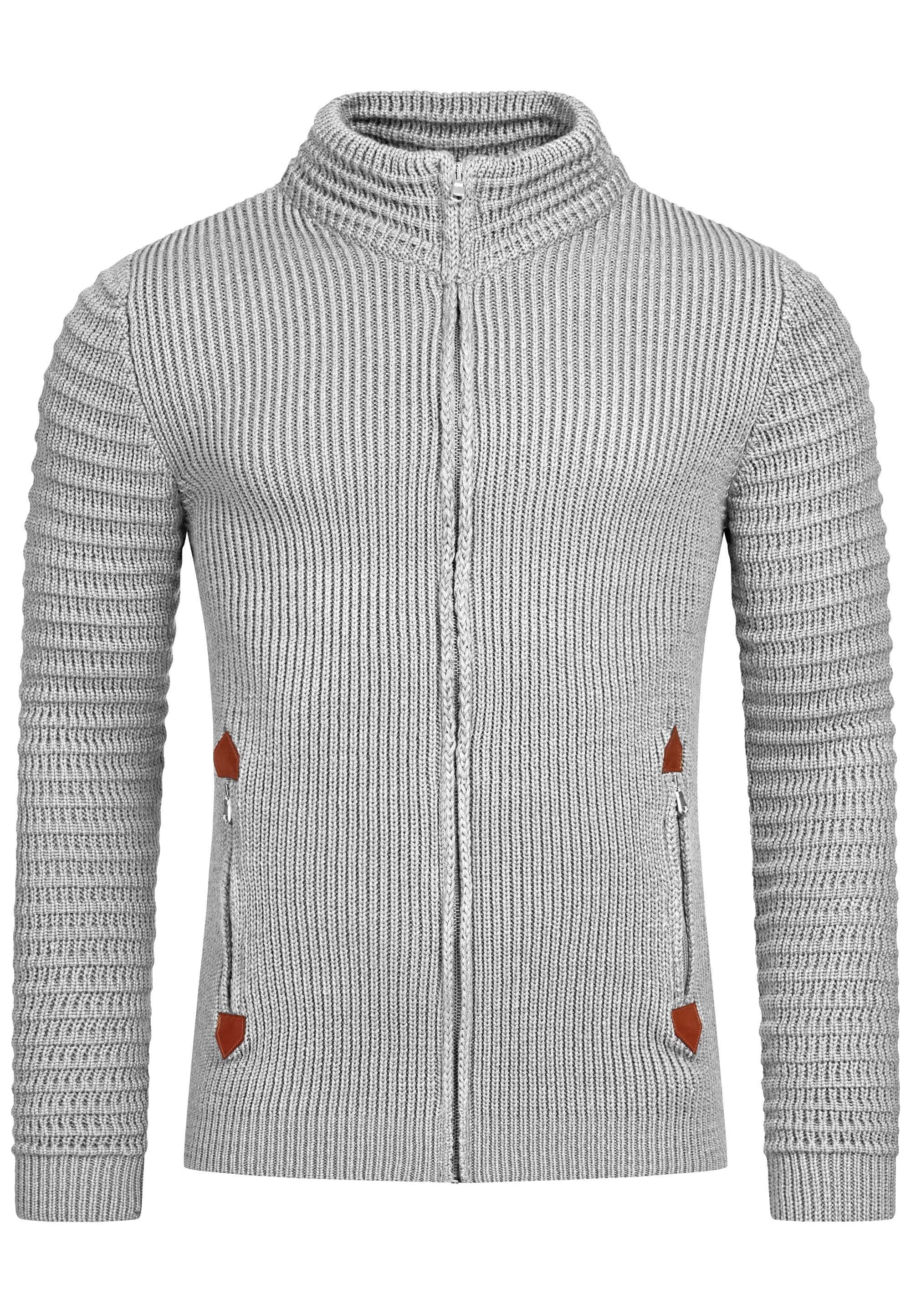 RedBridge Strickjacke Tampa mit Stehkragen