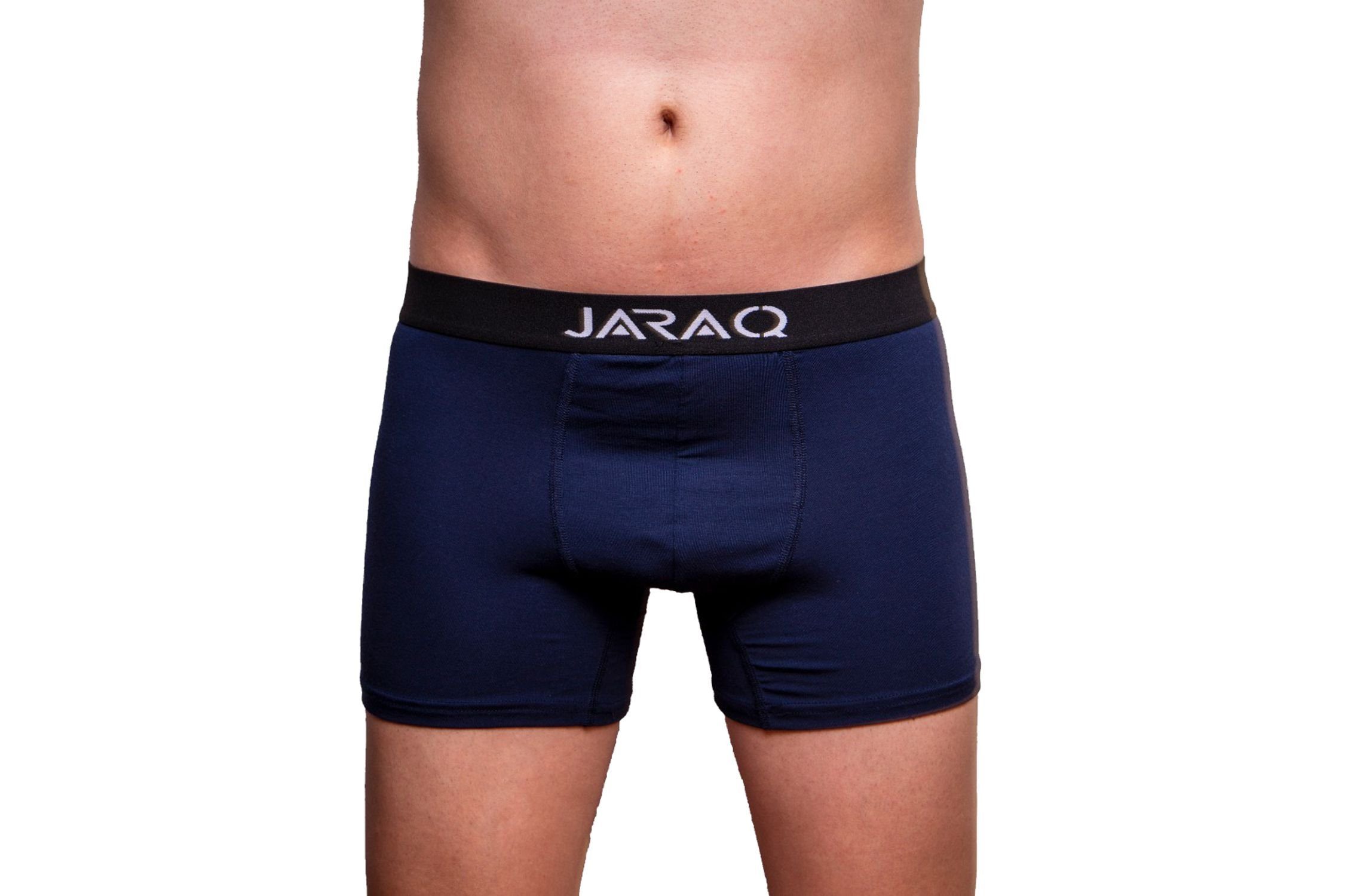 JARAQ Boxershorts »Herren Bambus Boxershorts 6er-Pack Blau« (6-St) online  kaufen | OTTO