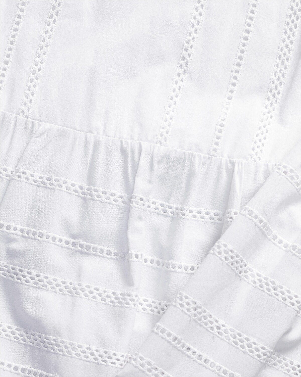 Weiß Reitmayer Trachtenkleid Stufen mit Madeira-Kleid