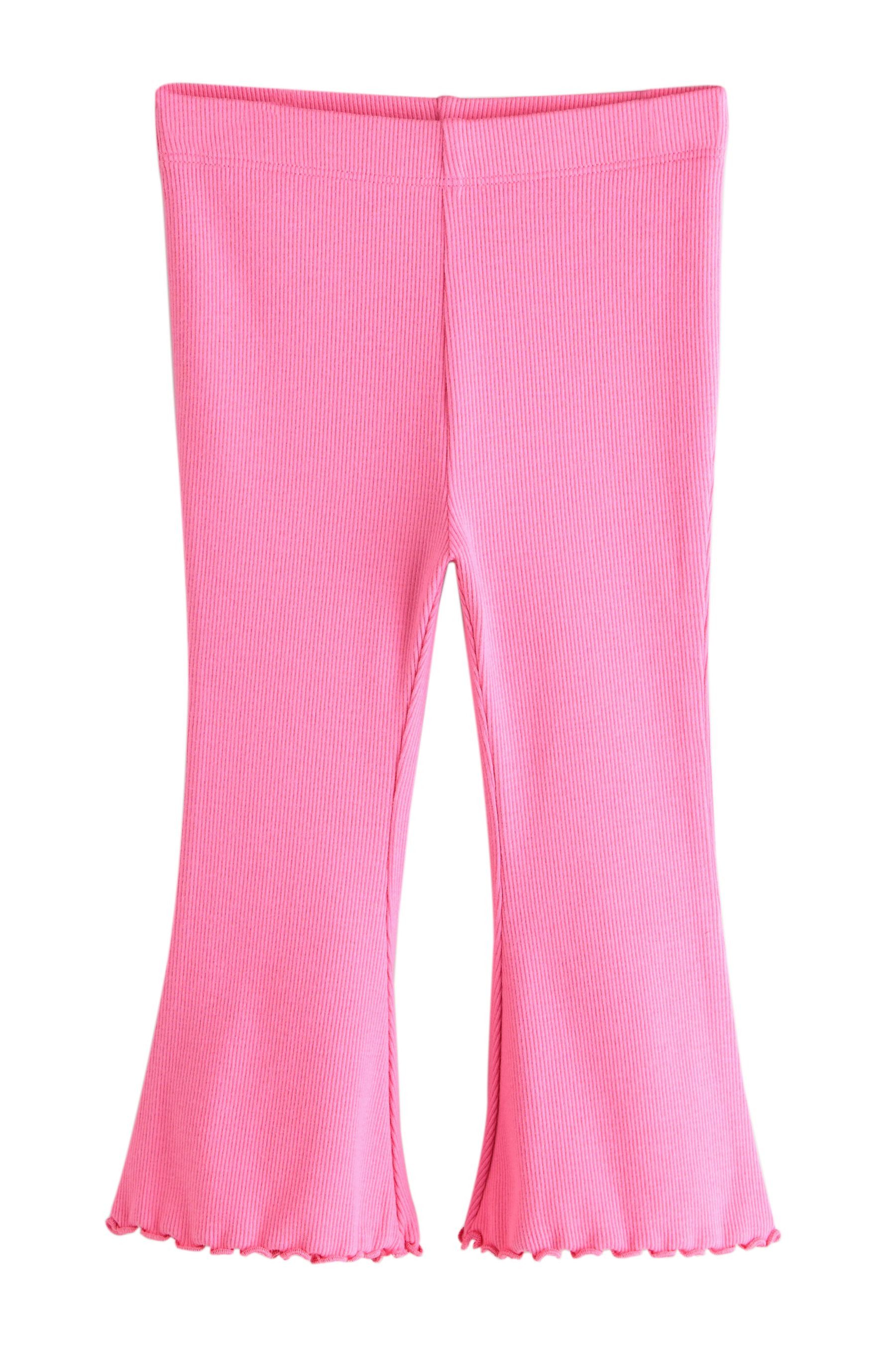 Leggings Gerippte Leggings mit Schlag