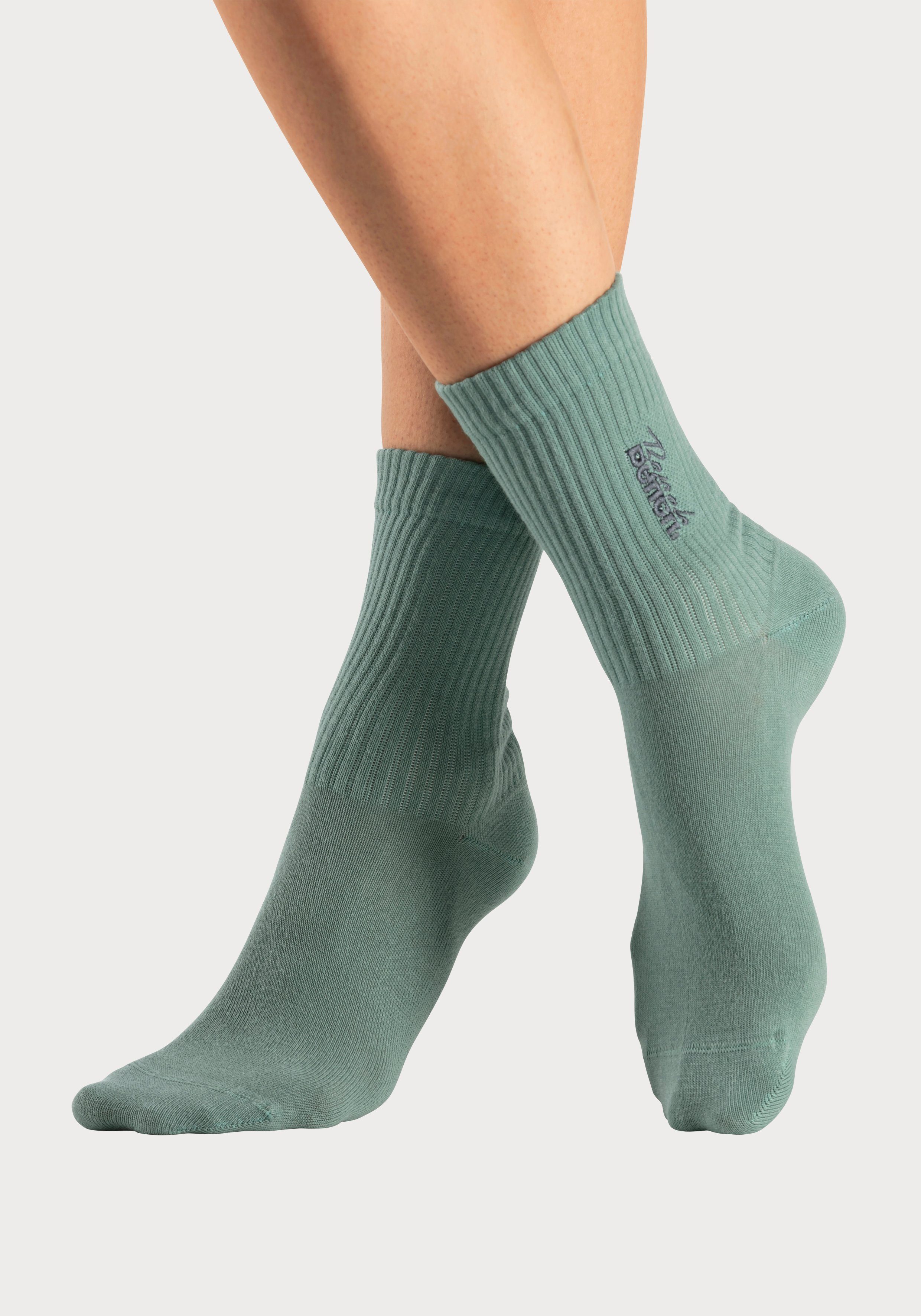 Bench. Basicsocken (Packung, 3-Paar) mit Bench Logo Stickerei