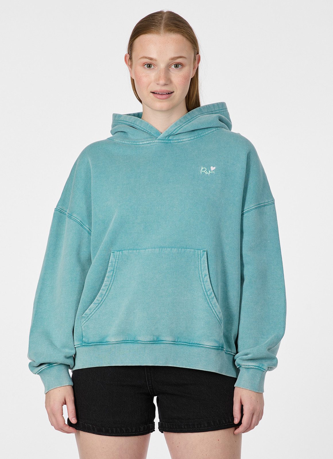 Ragwear Kapuzensweatshirt GERMMA PP Oversized mit Kängurutasche, Kapuze und Herz-Rückenprint