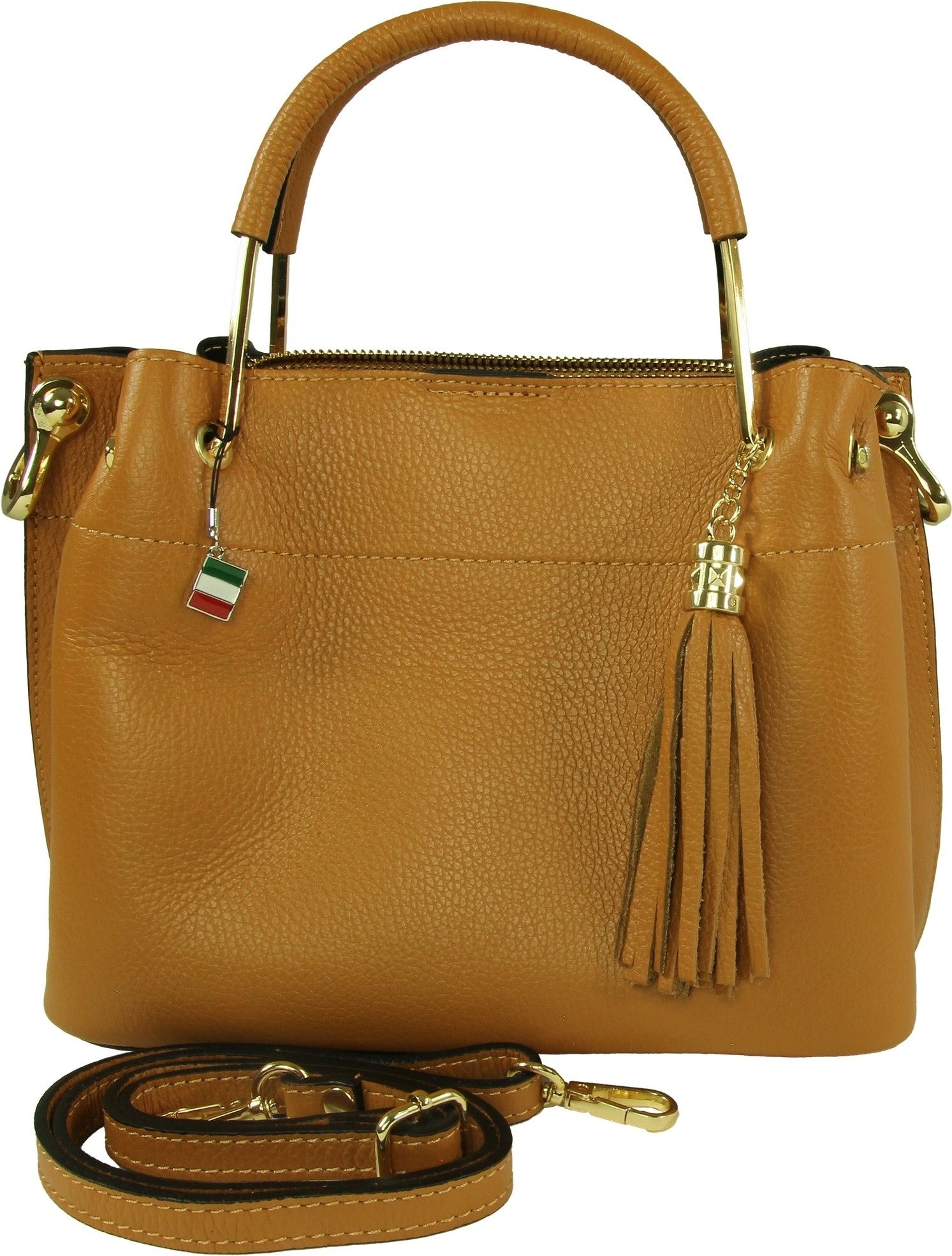 Handtasche Florence Damen Handtasche Echtleder tan