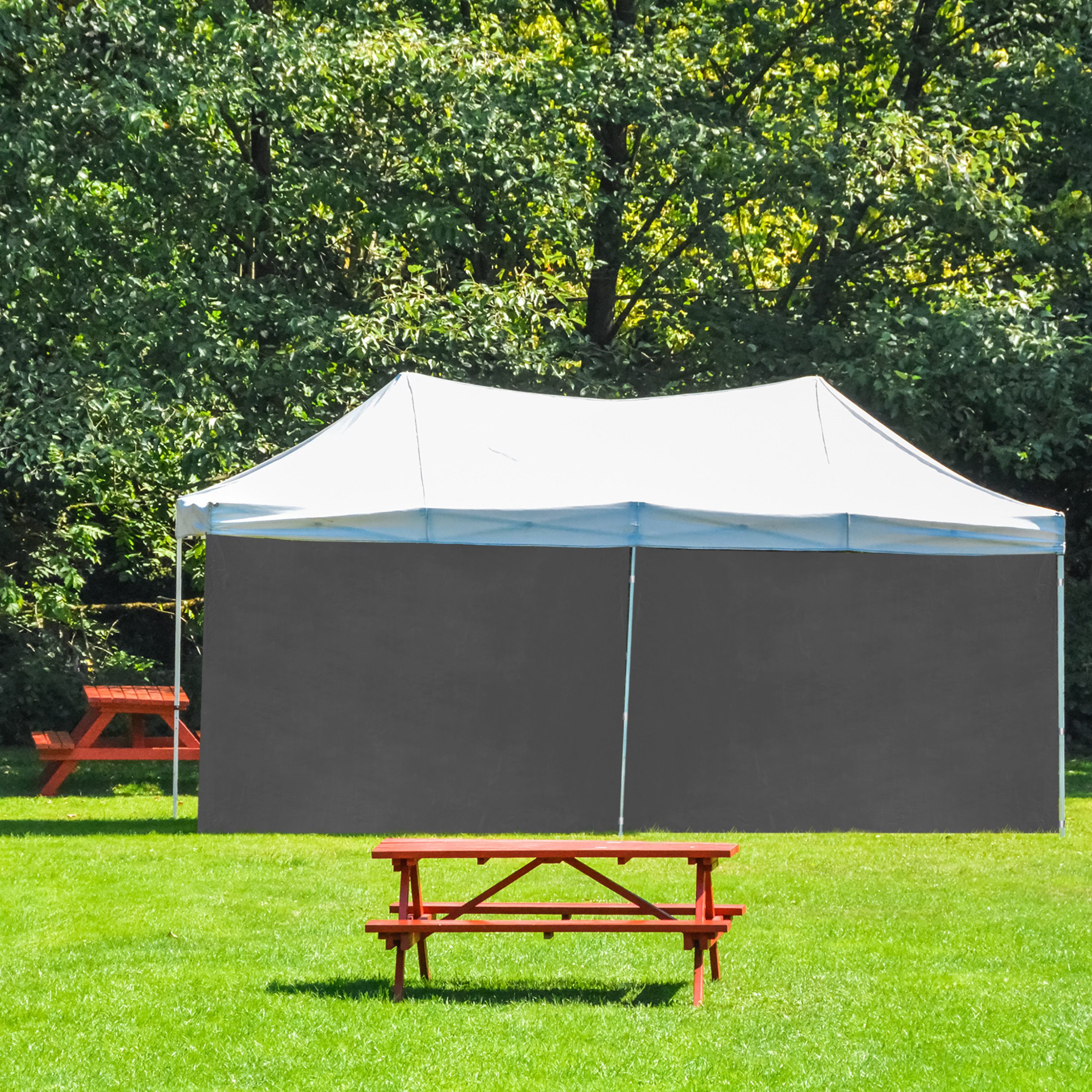relaxdays Pavillon Graue Pavillon Seitenteile 2er günstig online kaufen