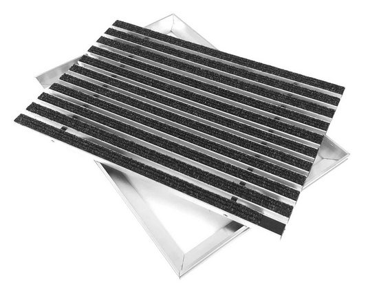 Fußmatte »ACO Eingangsmatte 75x50cm Rips anthrazit mit ALU ...