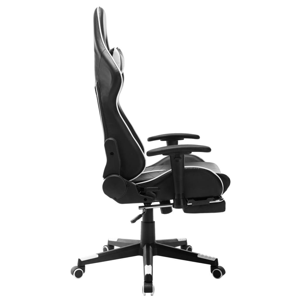 möbelando Gaming-Stuhl 3006523 in (LxBxH: 61x67x133 cm), Schwarz Weiß und