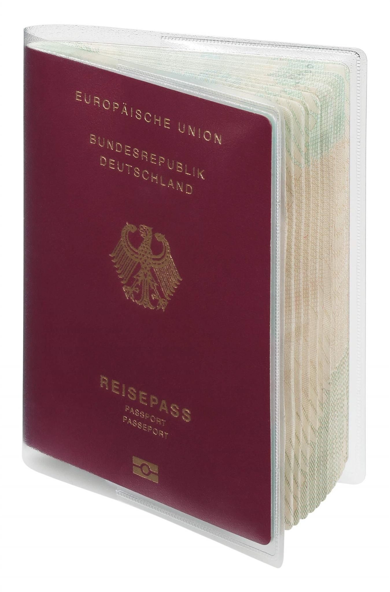 DURABLE Dokumententasche Durable Reisepasshülle tr 189x129mm Doppelformat für neue Pässe