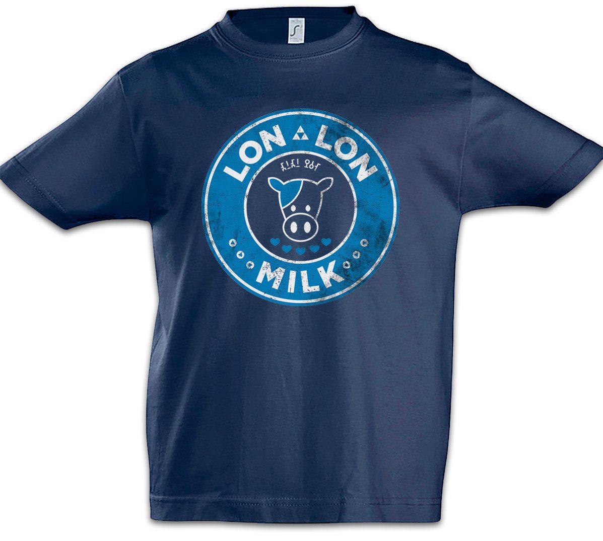 Print-Shirt Lon Lon Milk I Kinder T-Shirt Milch Farm Ranch Game Link Legend Kult