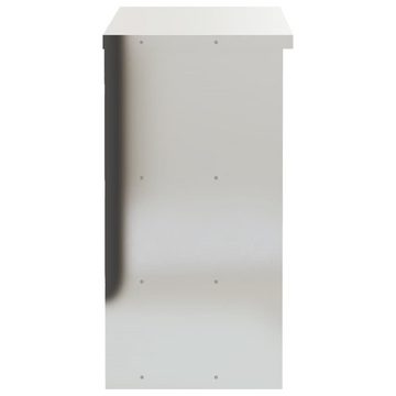 vidaXL Hängeschrank Küchen-Wandschrank mit Ablagen Edelstahl