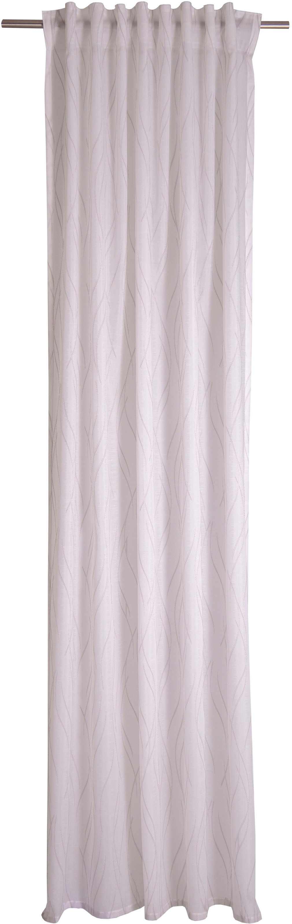 HOMING Gardine Sofie (1 St), verdeckte Schlaufen, halbtransparent, Fertigschal