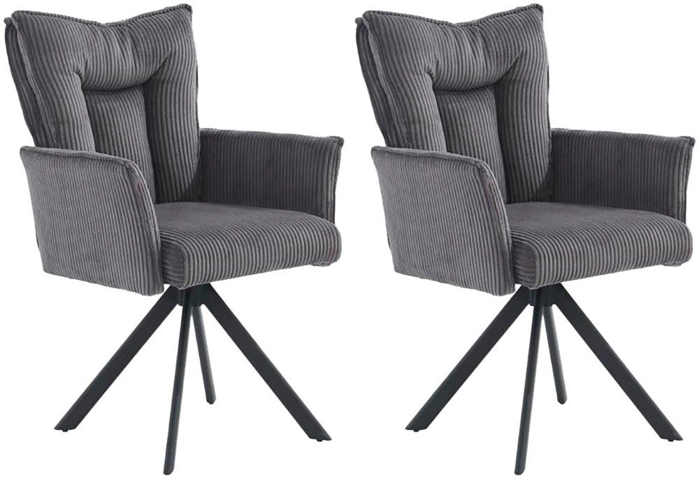 Jockenhöfer Gruppe Drehstuhl Marc (Set, 2 St) (Set, 2 St), Inklusive Drehfunktion (360), Taschenfederkern, bis 150kg belastbar